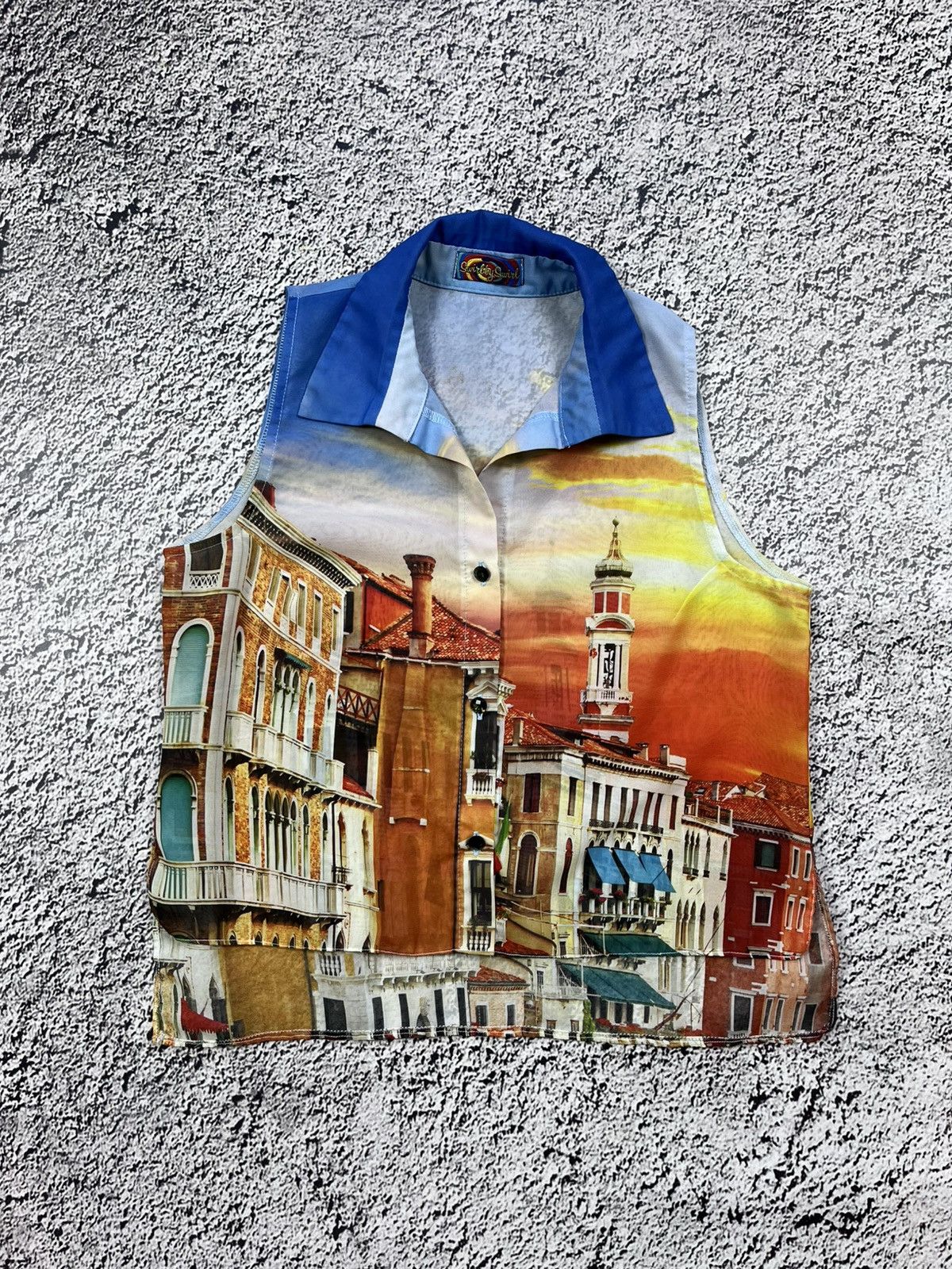 Vintage Vintage 90s printed sleeveless shirt size M Size M / US 6-8 / IT 42-44 - 1 Thumbnail