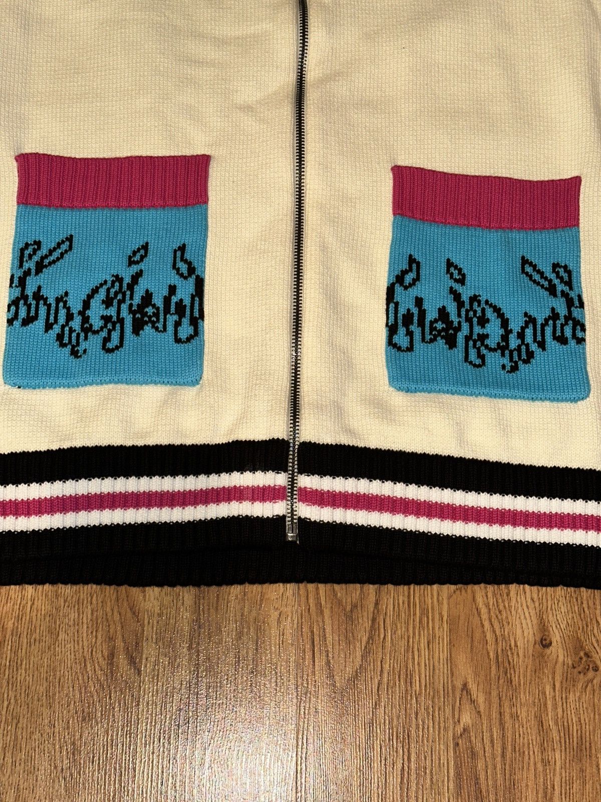 NBA MIAMI HEAT Court Culture Original Vice Knit CardiganSweater Size US XL / EU 56 / 4 - 7 Thumbnail