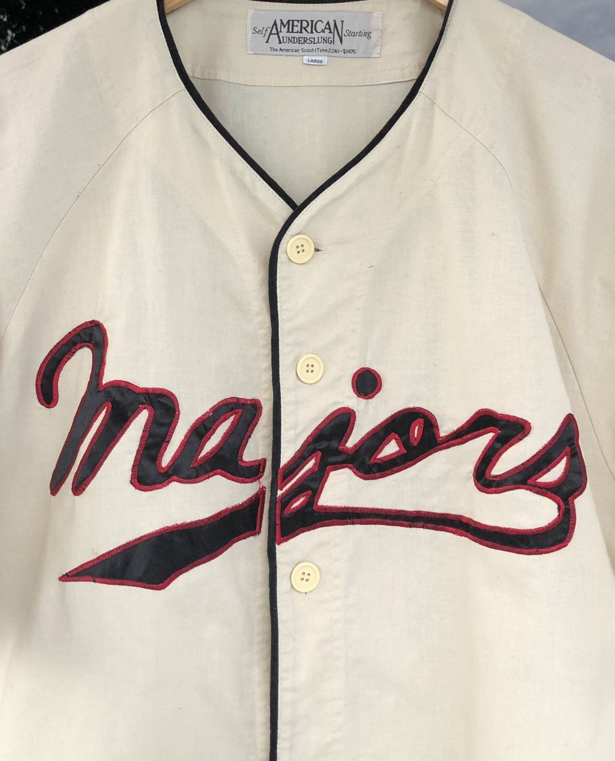 MLB Vintage 80's MLB Majors LA Champion Baseball Shirt Size US L / EU 52-54 / 3 - 3 Thumbnail