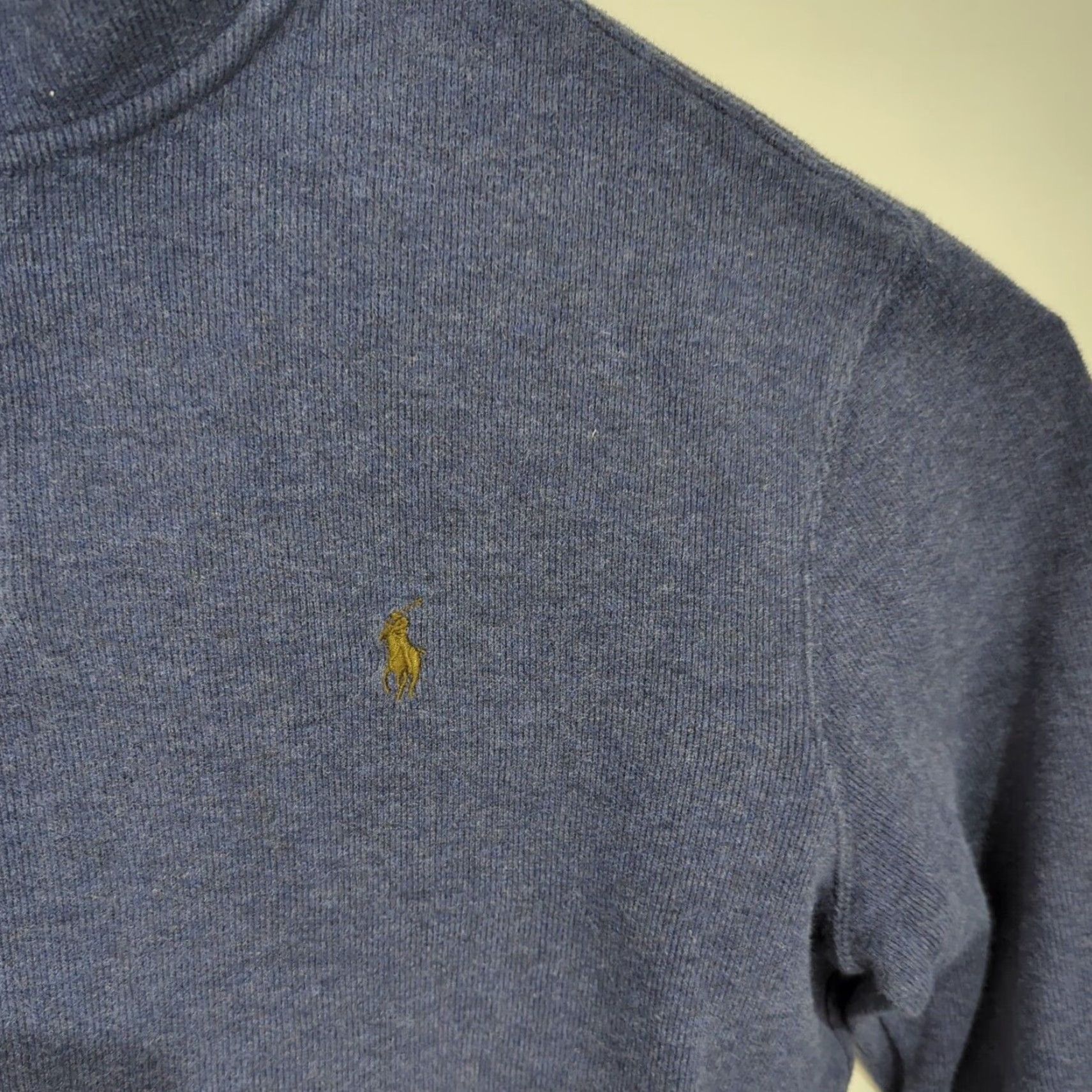 Polo Ralph Lauren Polo Ralph Lauren Sweater Shirt Pullover 1/4 Zip Mens Medium Blue Knit Logo Casual, Workwear, Travel Mens Regular Size M Size US M / EU 48-50 / 2 - 4 Thumbnail