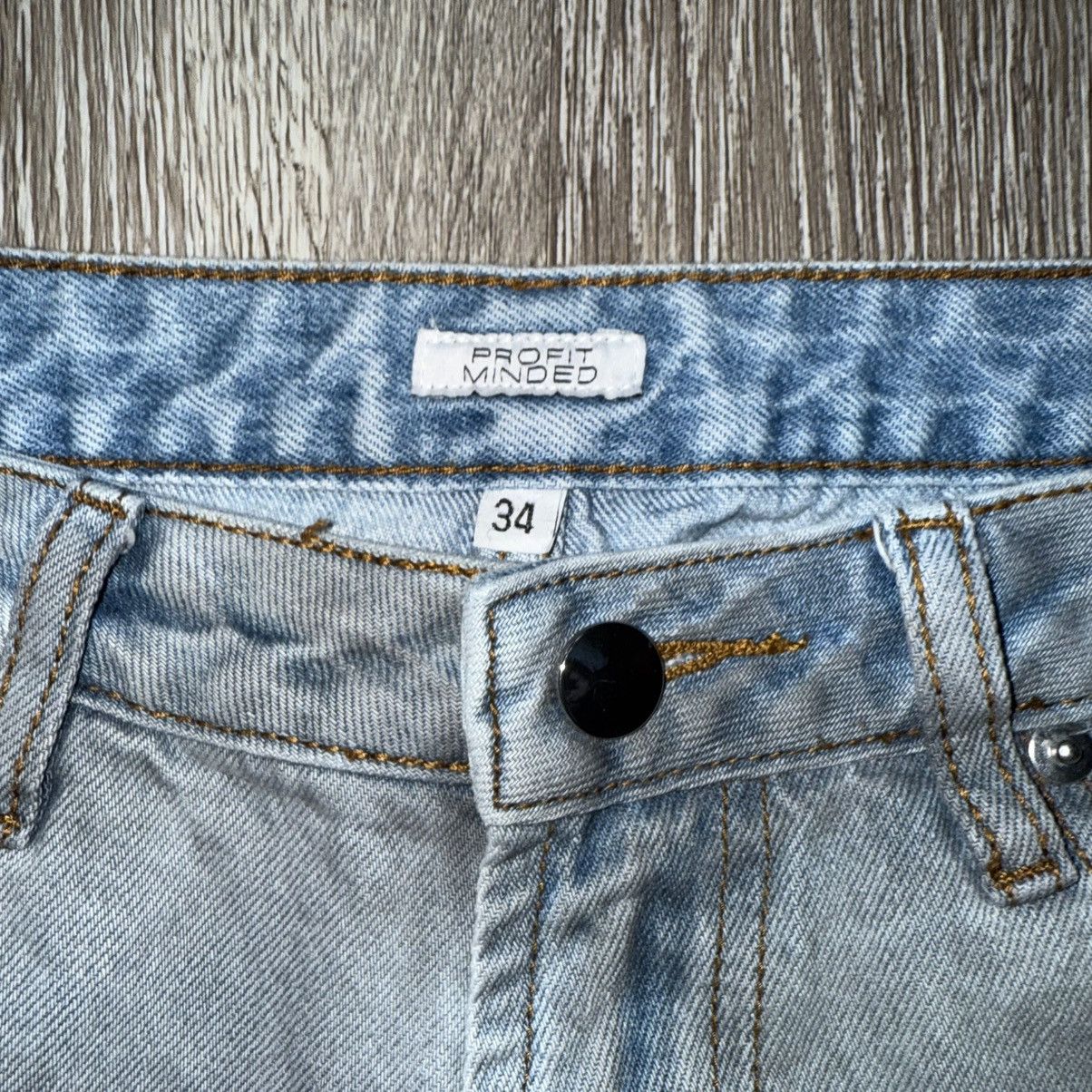 Other Profit Minded "FOW DIRTY WASH DENIM" Size US 34 / EU 50 - 5 Thumbnail