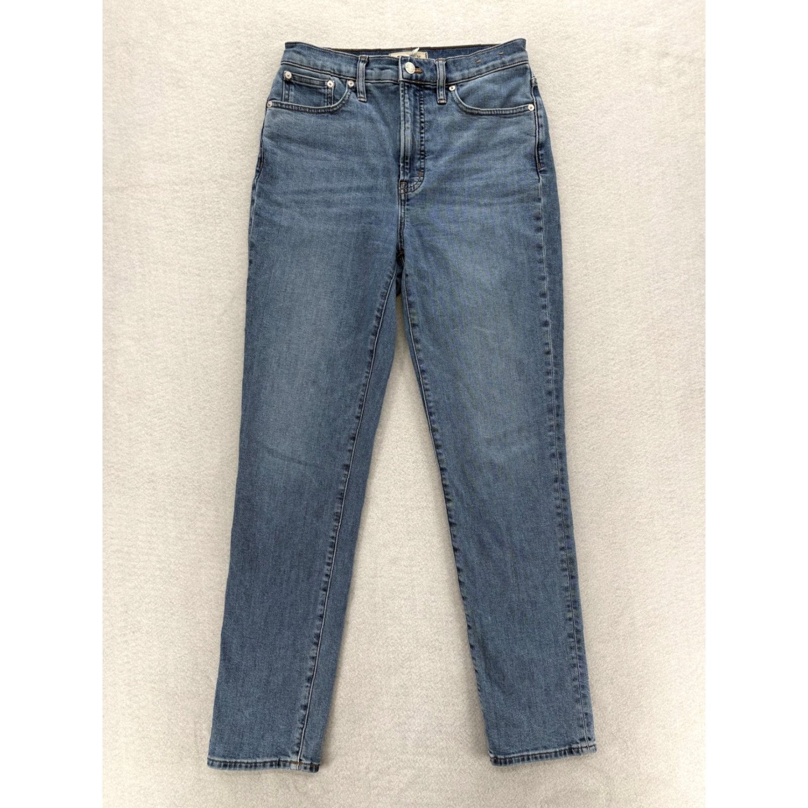 Madewell VINTAGE Madewell The Perfect Vintage Jean Womens 27 Blue High Rise Slim Straight Denim Jeans Women 27 Blue Slim Straight Size 27" / US 4 / IT 40 - 2 Thumbnail