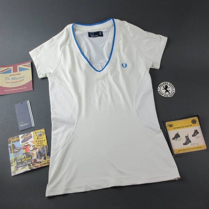 Fred Perry FredPerry sportswear White T Shirts Jersey tennis sportswear Size S / US 4 / IT 40 - 2 Thumbnail
