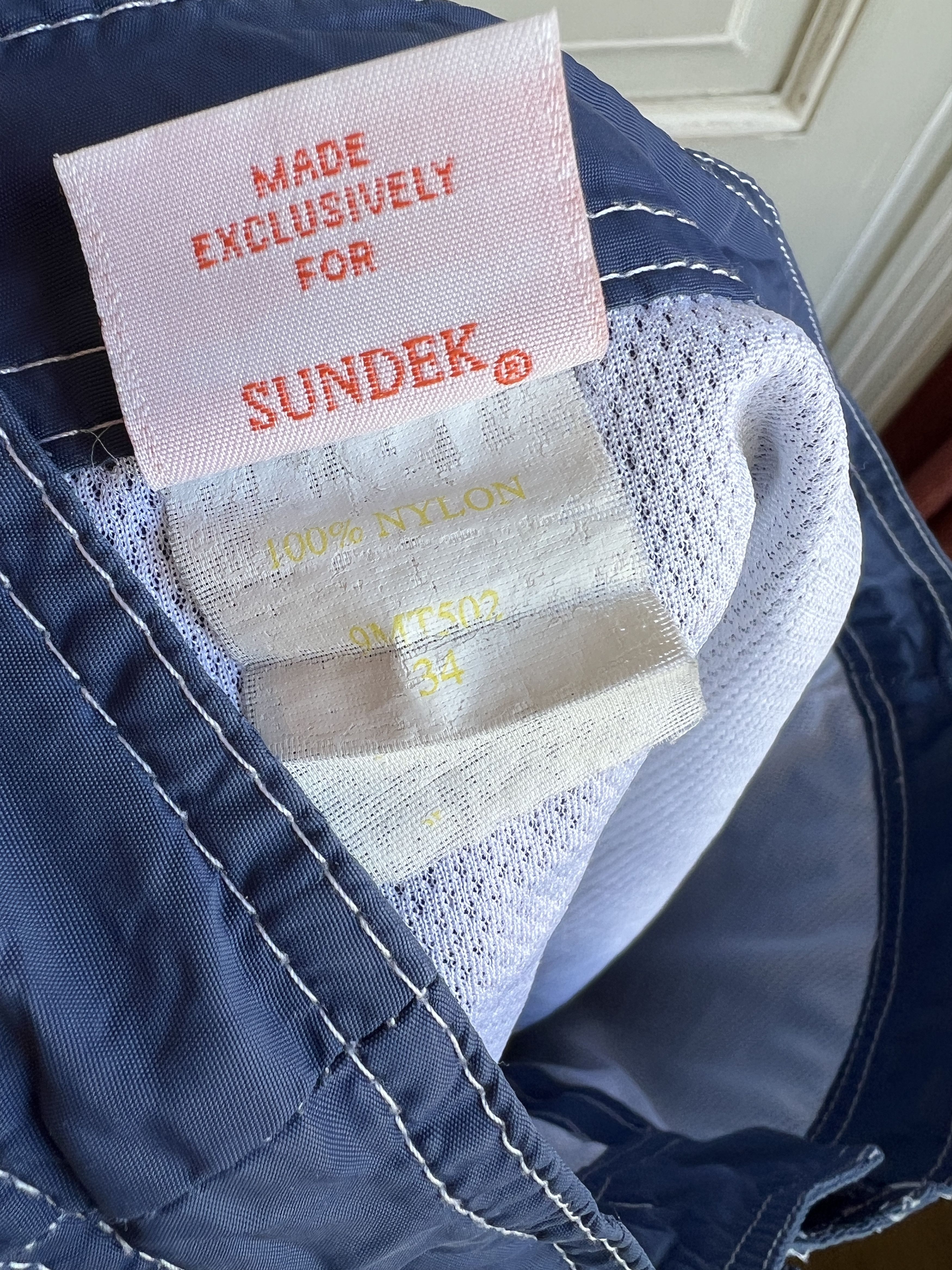 Sundek SUNDEK 34 BEACH SWIM BOARD SHORTS TRUNKS BATH SUIT Size US 34 / EU 50 - 7 Thumbnail
