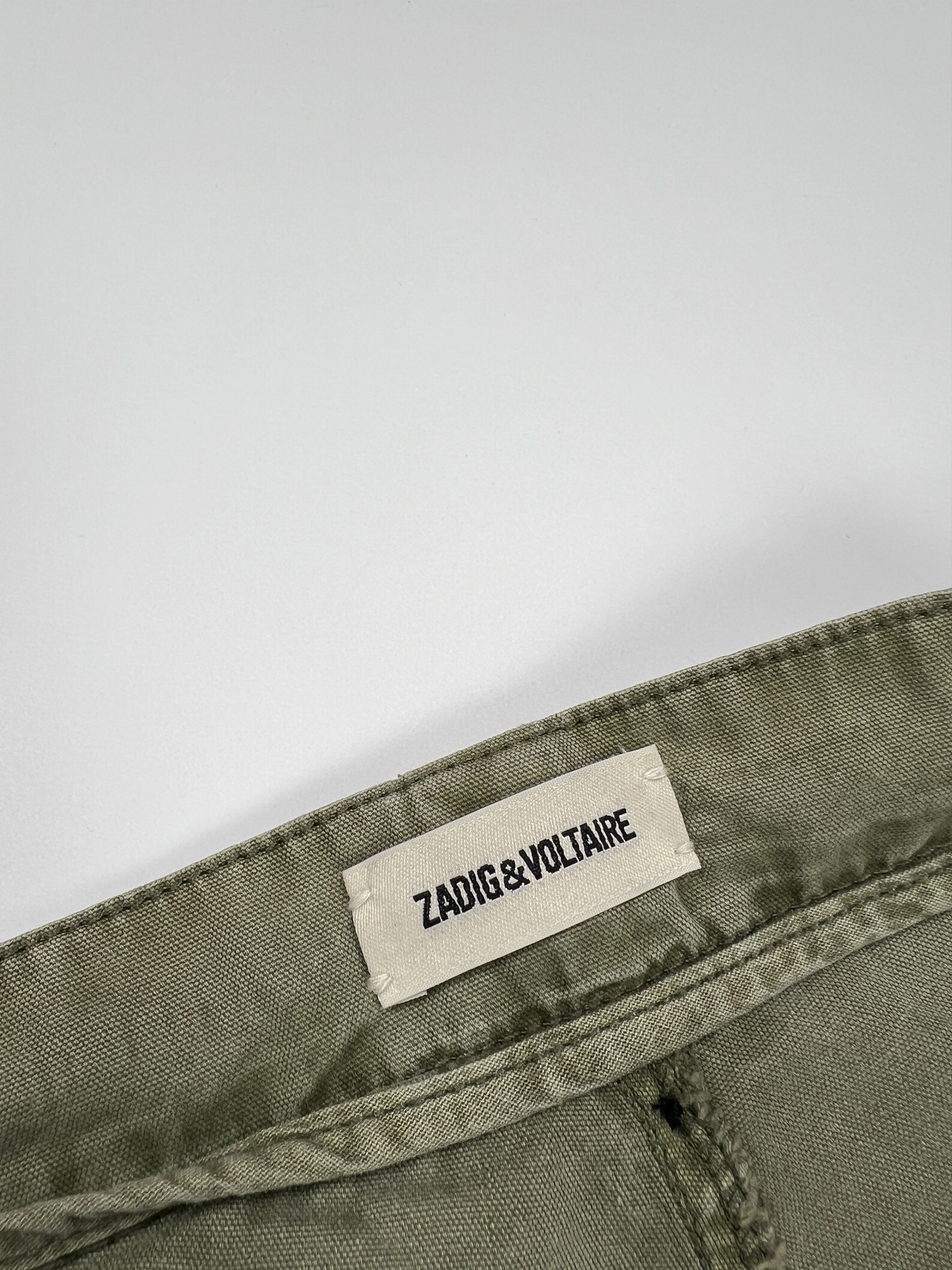 Zadig & Voltaire Zadig Voltaire Pia Mili Short Trousers Khaki Pants Size 26" / US 2 / IT 38 - 6 Thumbnail