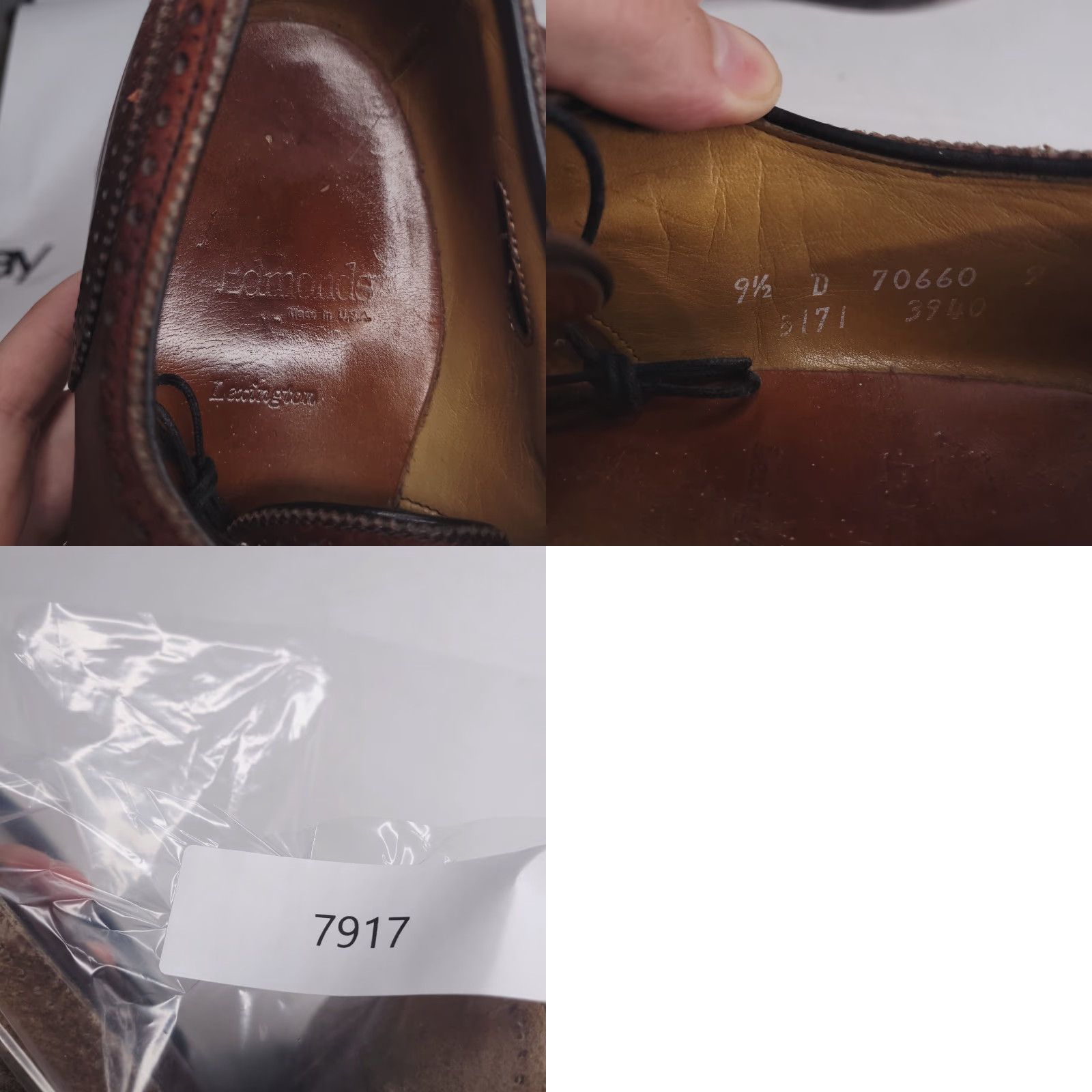Allen Edmonds Allen Edmonds Dress Shoes Mens 9.5 Brown Lexington USA Leather Wingtip Cap Oxford Shoes Size ONE SIZE - 9 Thumbnail