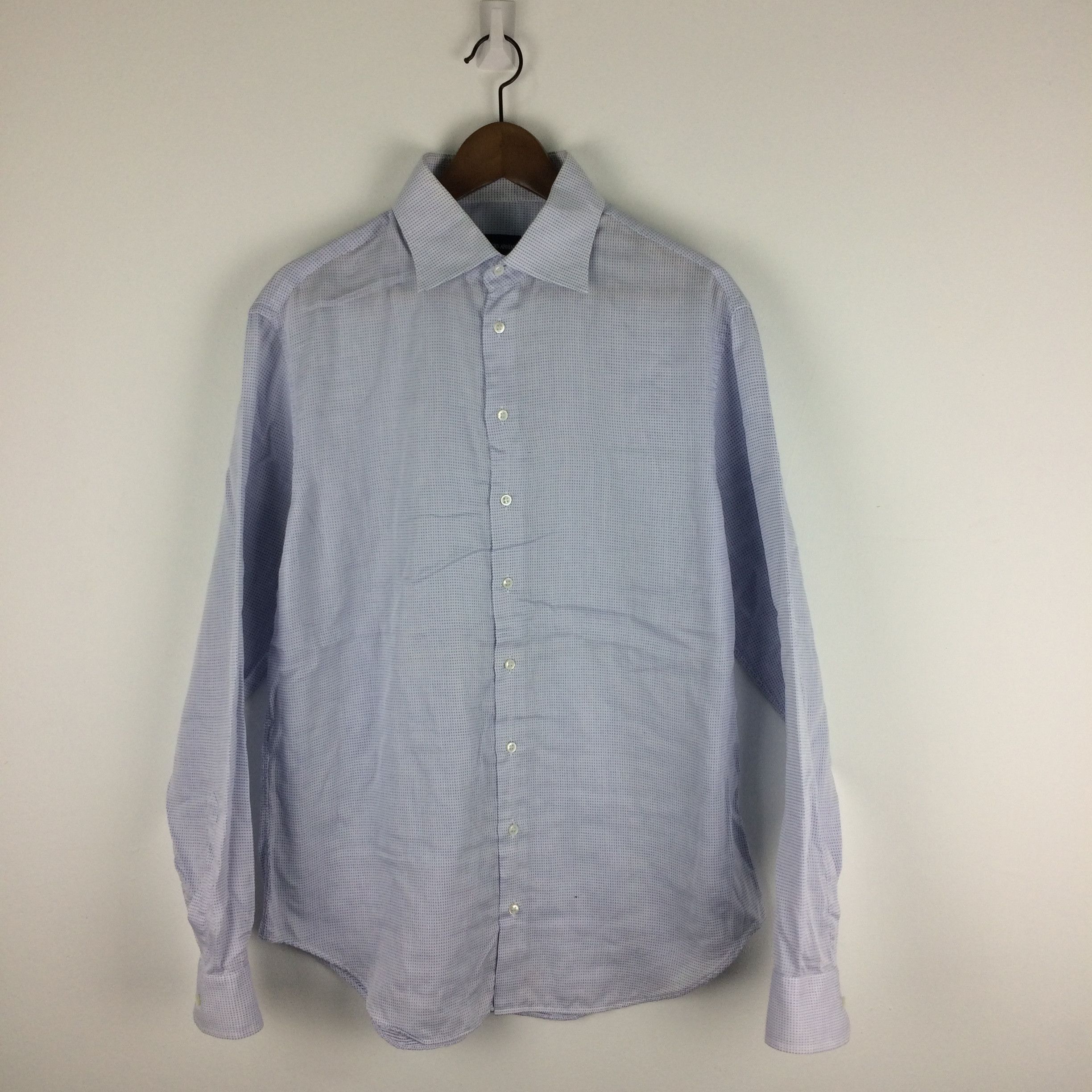 Armani × Emporio Armani × Giorgio Armani D9 GIORGIO ARMANI CASUAL SHIRT PREMIUM LUXURY MADE IN ITALY Size US L / EU 52-54 / 3 - 3 Thumbnail