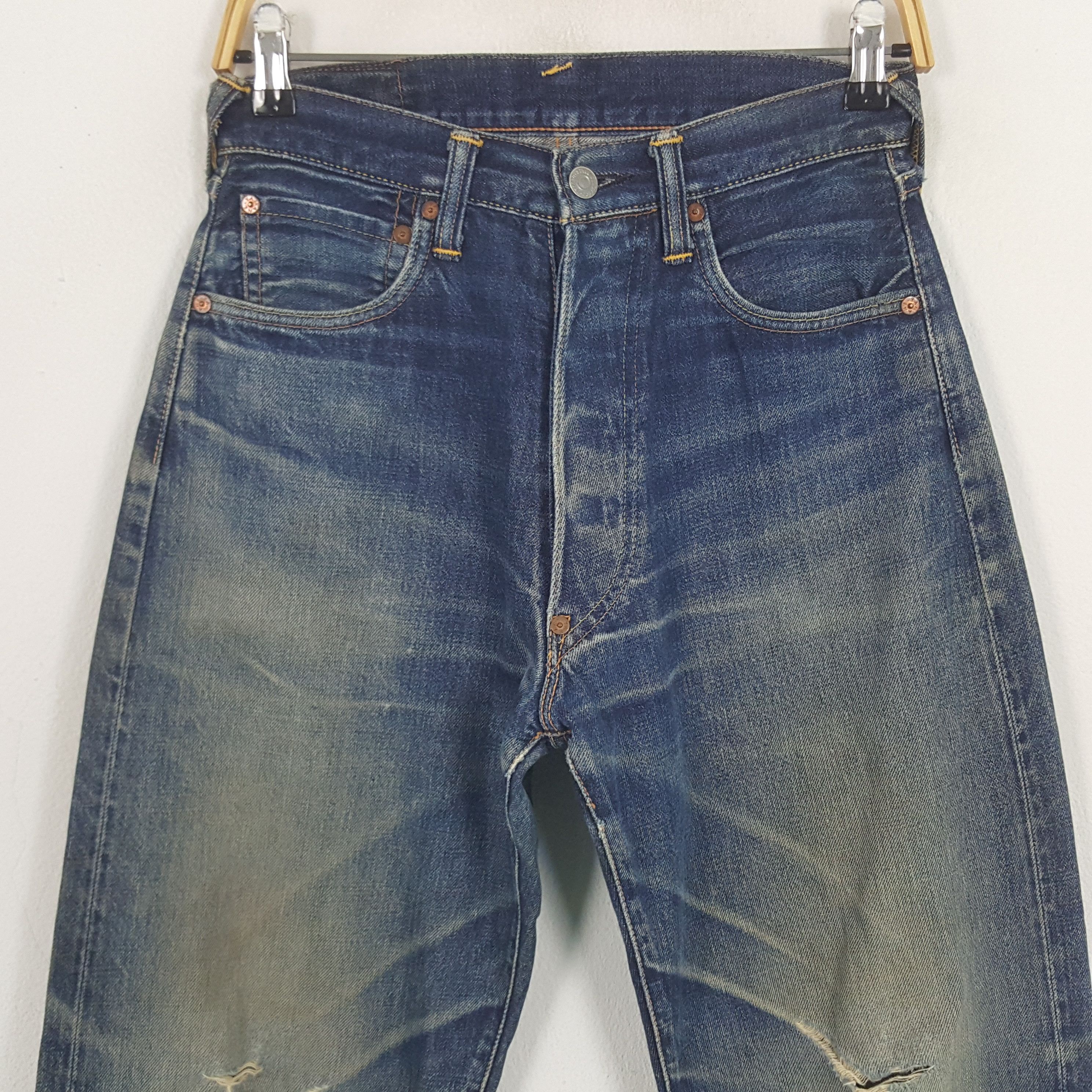 Evisu × Japanese Brand Vintage Evisu Selvedge Custom Art Daicock Denim Jeans Size US 28 / EU 44 - 5 Thumbnail