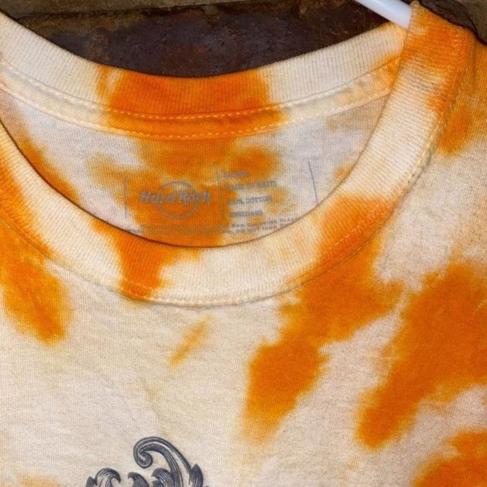 Hard Rock Cafe Hard Rock Orange Custom Tie Dye Graphic T-shirt XL Size US XL / EU 56 / 4 - 4 Thumbnail