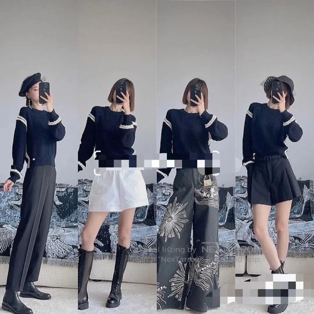 Chanel Chanel 22C Openwork Knit Sweater. Size XXS / US 00 / IT 34 - 6 Thumbnail