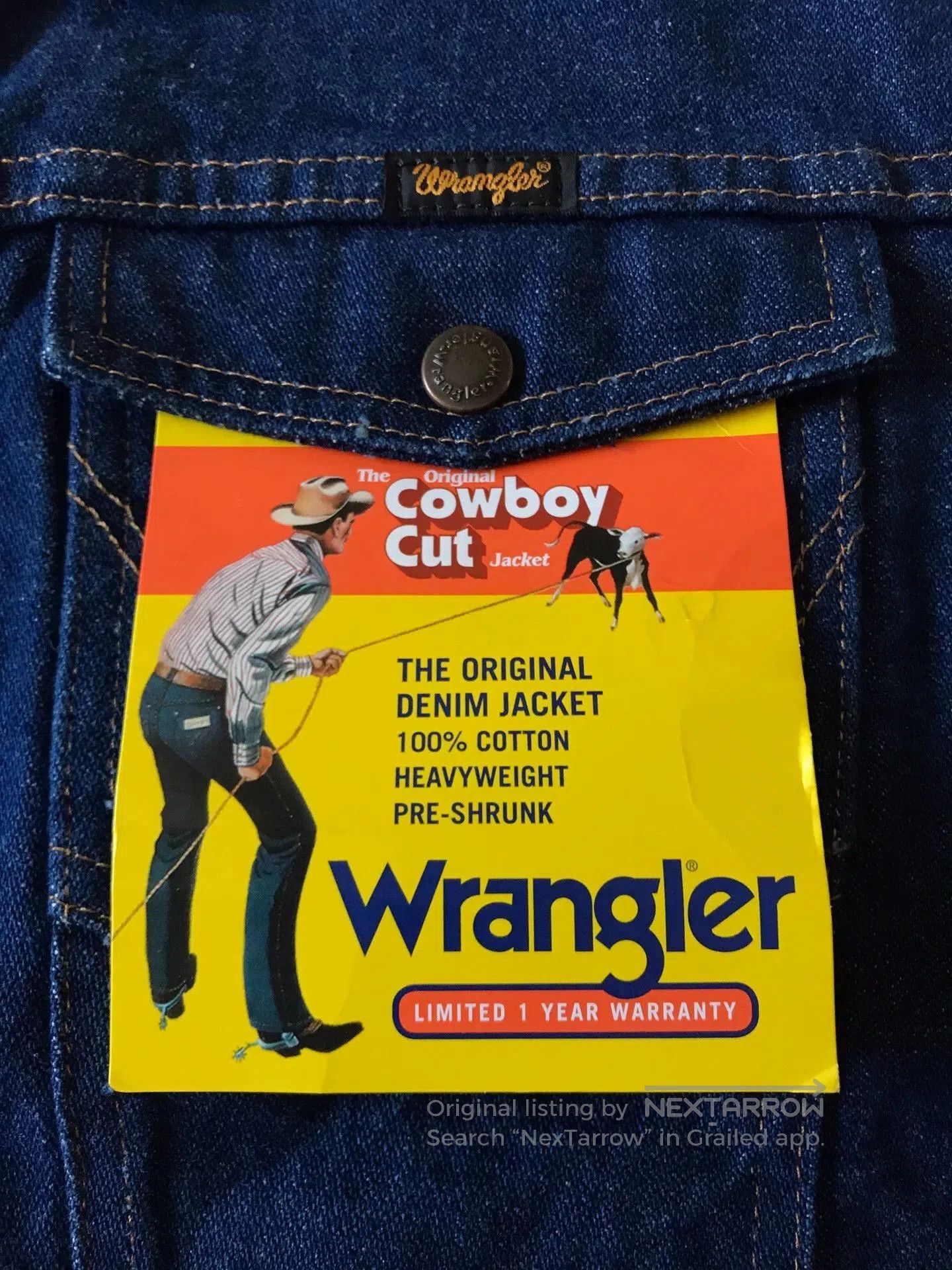 Wrangler Wrangler 74145PW Denim Jacket. Size US L / EU 52-54 / 3 - 7 Thumbnail
