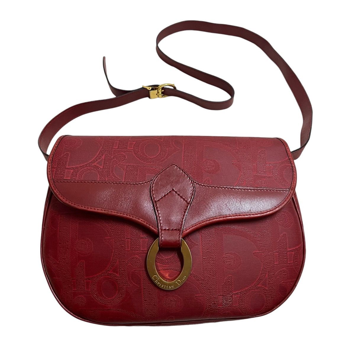 Christian Dior Monsieur × Dior × Vintage Authentic Vintage Christian Dior Monogram Leather Slingbag Size ONE SIZE - 1 Thumbnail