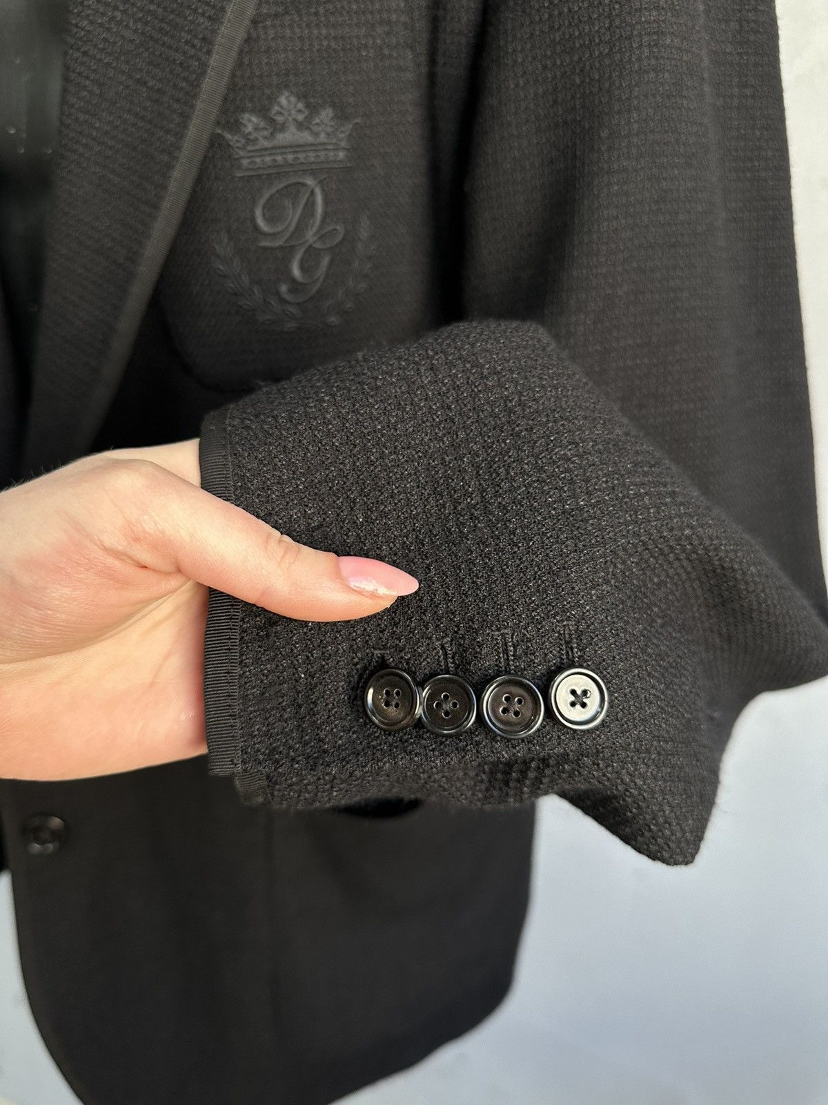 Dolce & Gabbana Lana Dolce Gabbana Blazer Luxury Big Logo Jacket Y2k Size US L / EU 52-54 / 3 - 6 Thumbnail