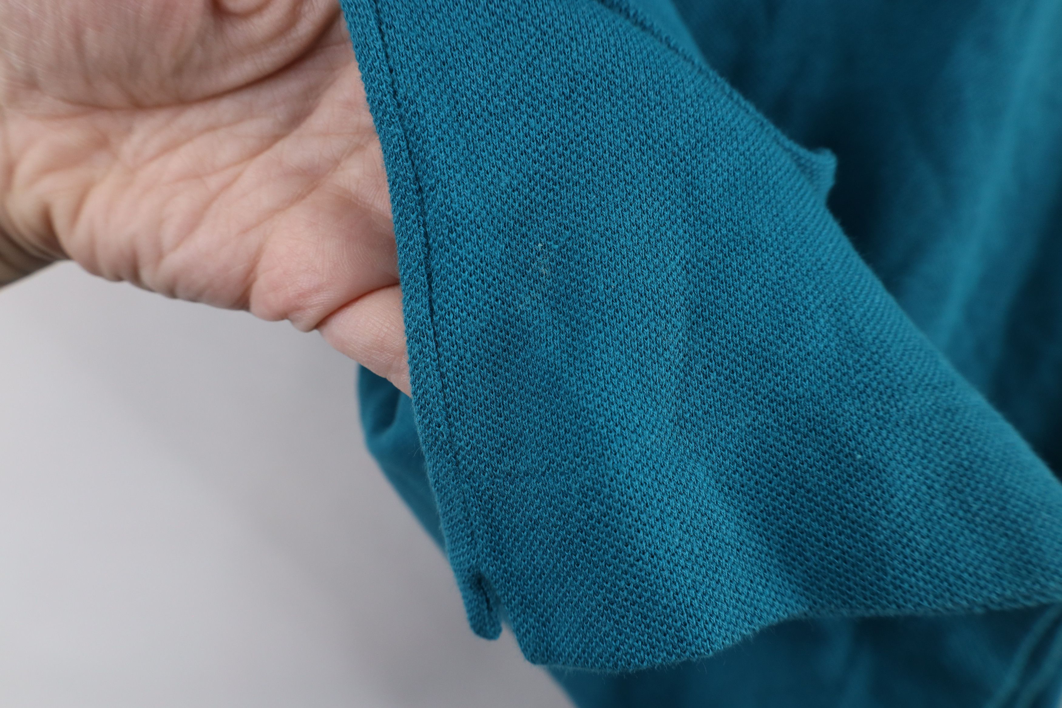 Lacoste × Vintage Lacoste Distressed Croc Logo Collared Golf Polo Shirt Blue Size US L / EU 52-54 / 3 - 7 Thumbnail