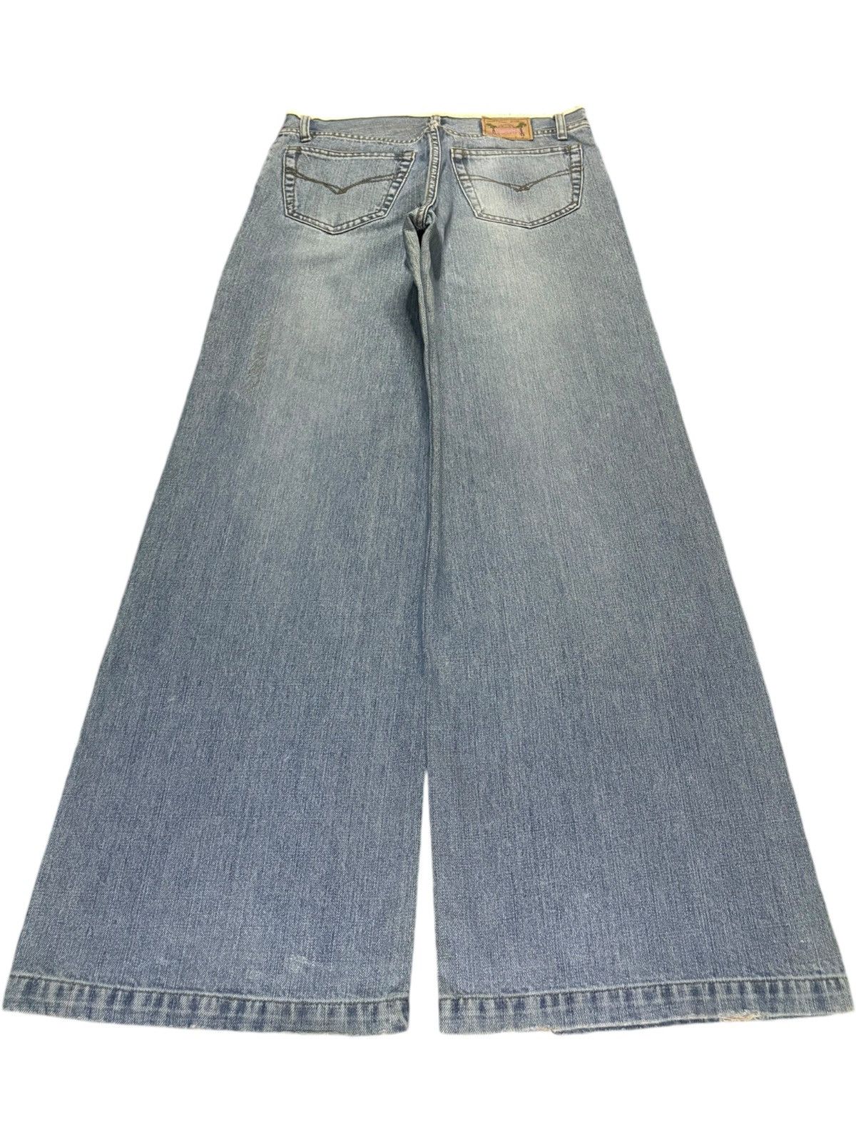 Japanese Brand Vintage Japanese Brand Mud Wash Baggy Bootcut Jeans Size 30" / US 8 / IT 44 - 2 Thumbnail