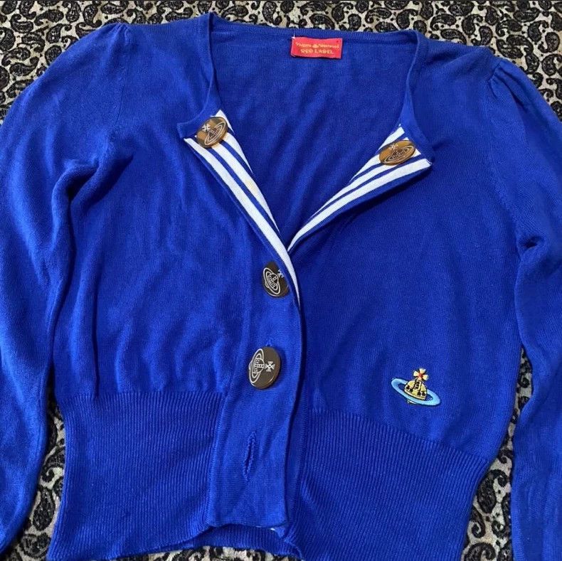 Vivienne Westwood Vivienne Westwood size2 The Navy wears a blue knit sweater Size M / US 6-8 / IT 42-44 - 2 Thumbnail