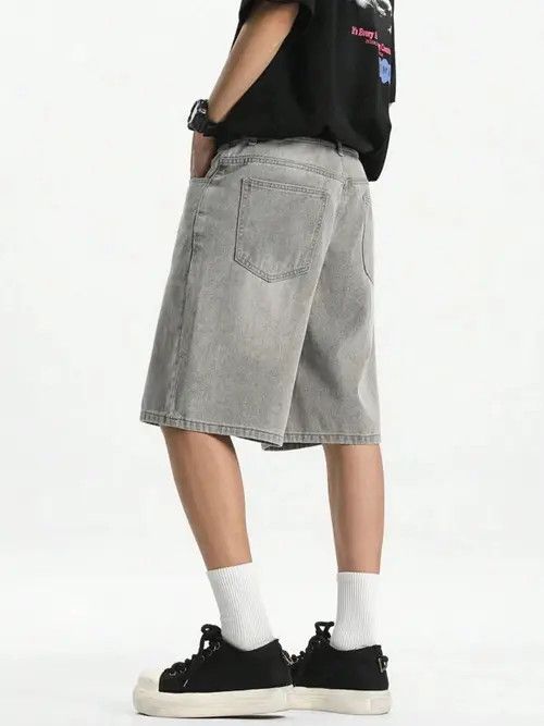 Jean Pants Washed Y2k Shorts Jorts jeans Denim Size US 36 / EU 52 - 2 Thumbnail