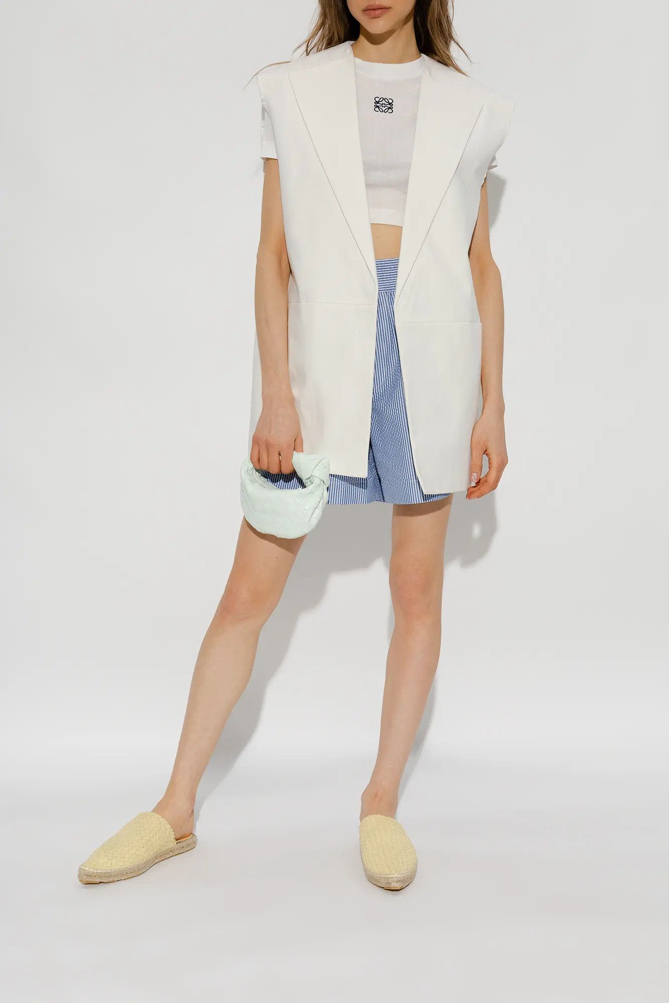Bottega Veneta o1s1wg111024 Open Back Espadrille in Light Yellow Size US 6 / IT 36 - 5 Thumbnail