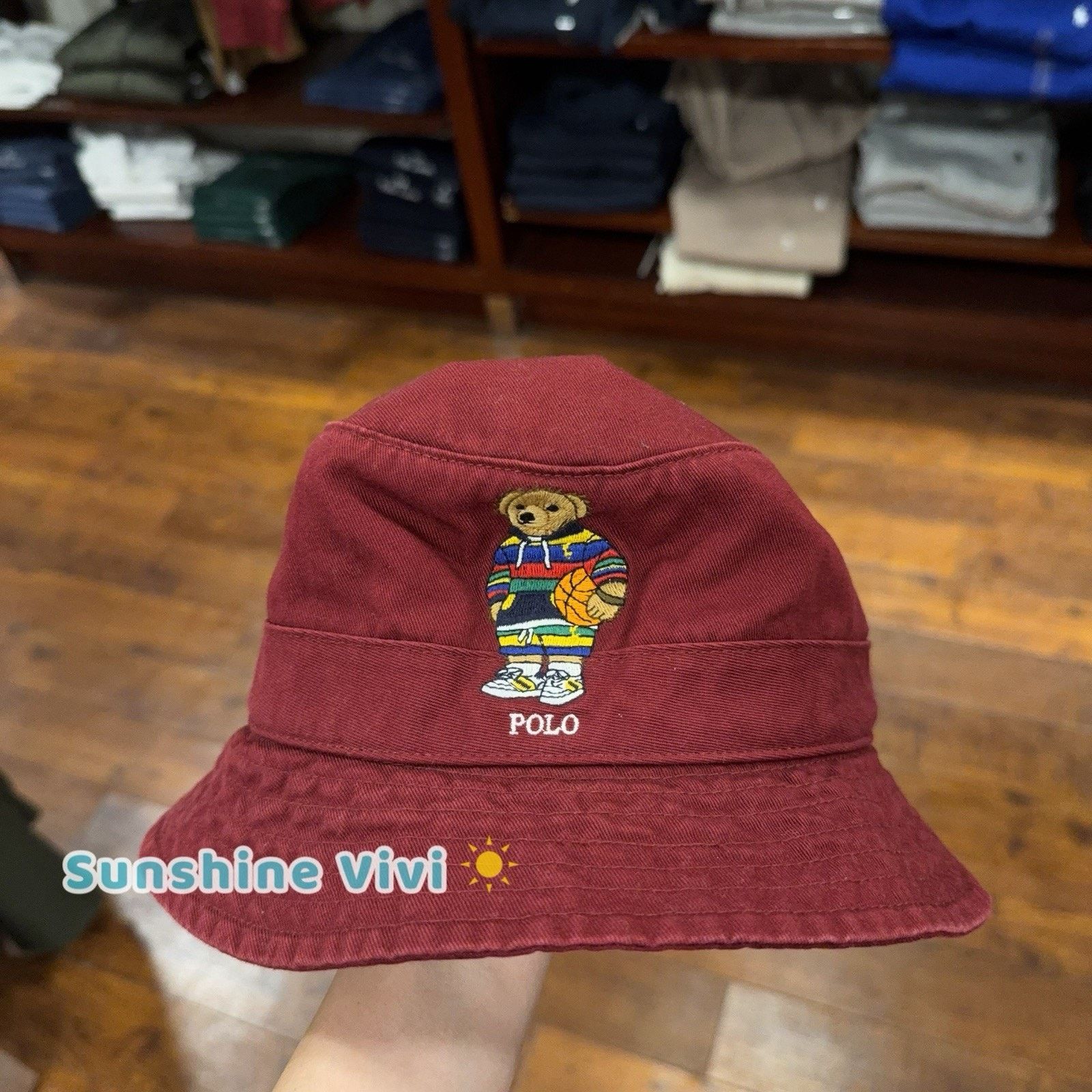 Polo Ralph Lauren NEW Polo Ralph Lauren Polo Bear Twill Bucket Hat Cap Red Size ONE SIZE - 1 Thumbnail