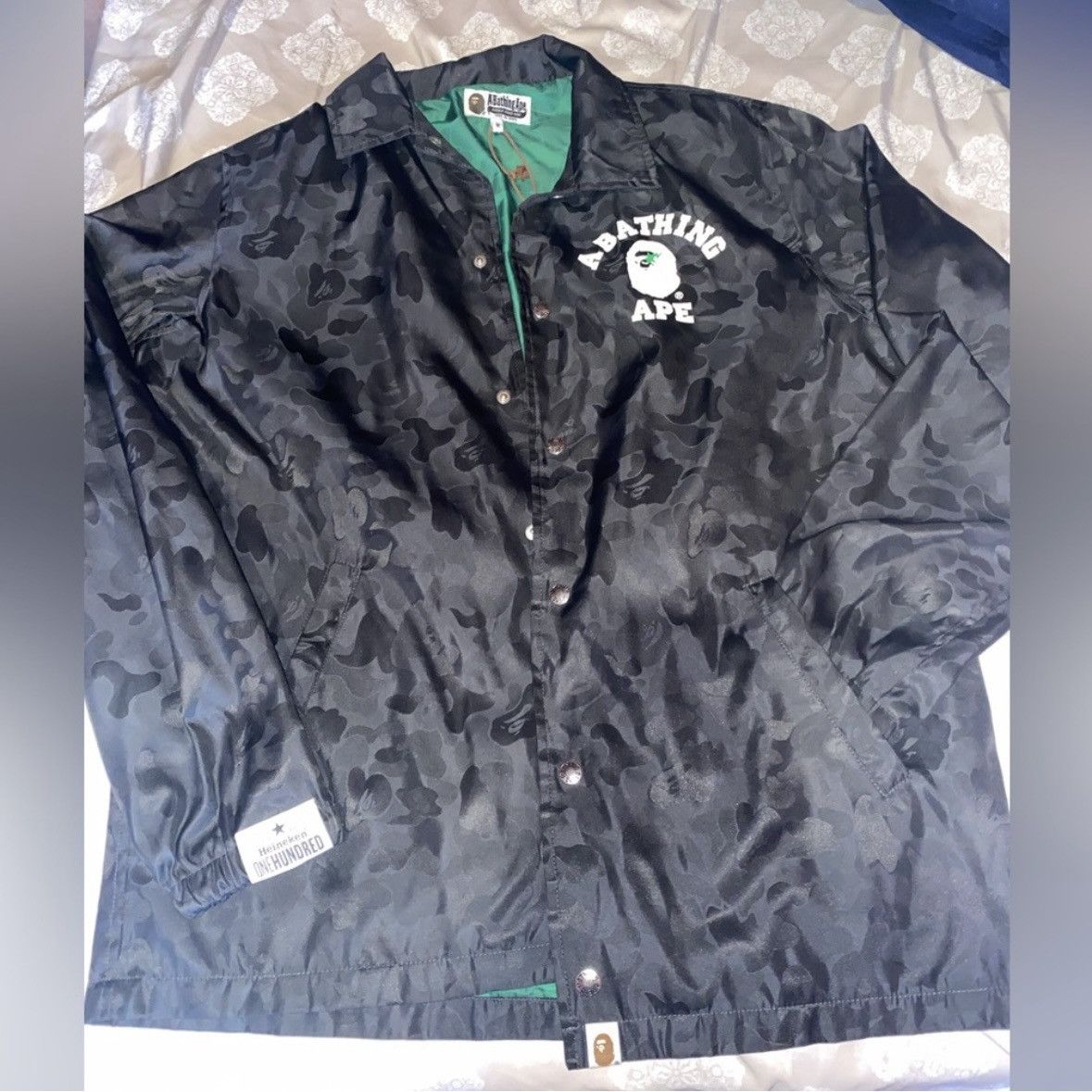 Bape BAPE x HEINEKEN 100 JACQUARD CAMO COACHES JACKET s2017 Size US M / EU 48-50 / 2 - 4 Thumbnail