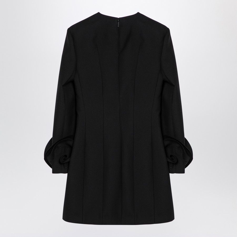 Valentino o1d2blof1024 Mini Dress in Black Size S / US 4 / IT 40 - 2 Thumbnail