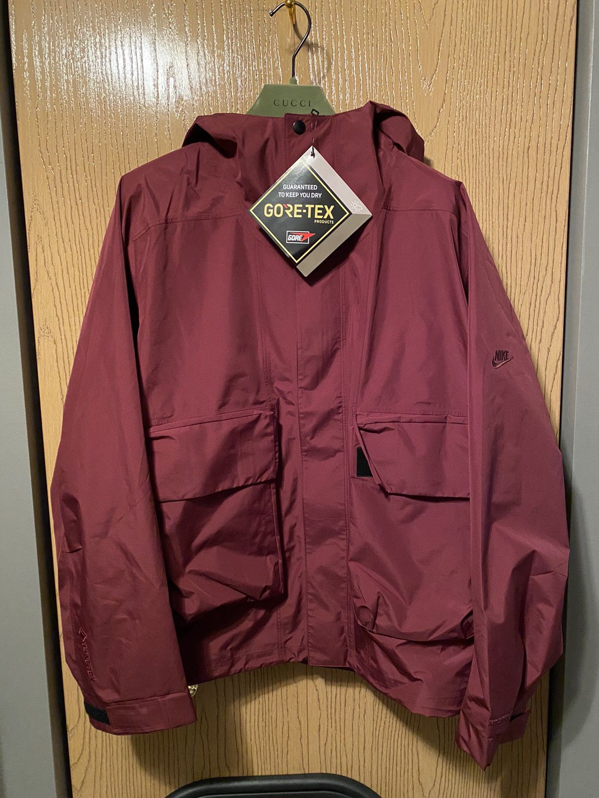 image of Goretex x Nike Tech Pack Gortex Jacket Size XL in Maroon, Men's