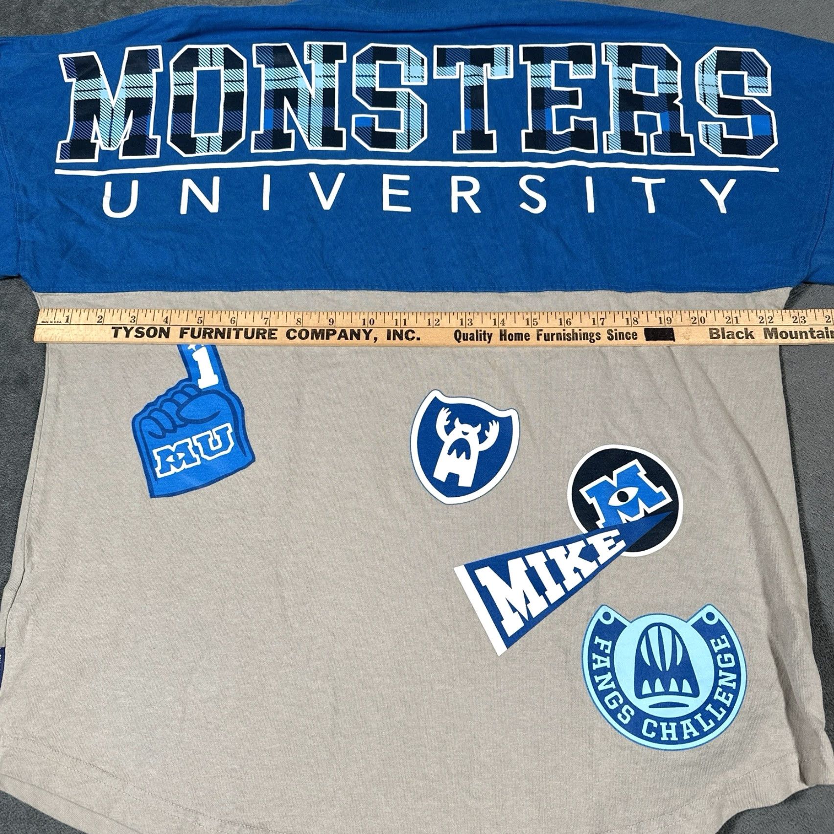 Disney Disney Monsters University Spirit Jersey Shirt Mens Medium Long Sleeve Pullover Graphic Print Blue Nike? Wait no. Size US M / EU 48-50 / 2 - 2 Thumbnail