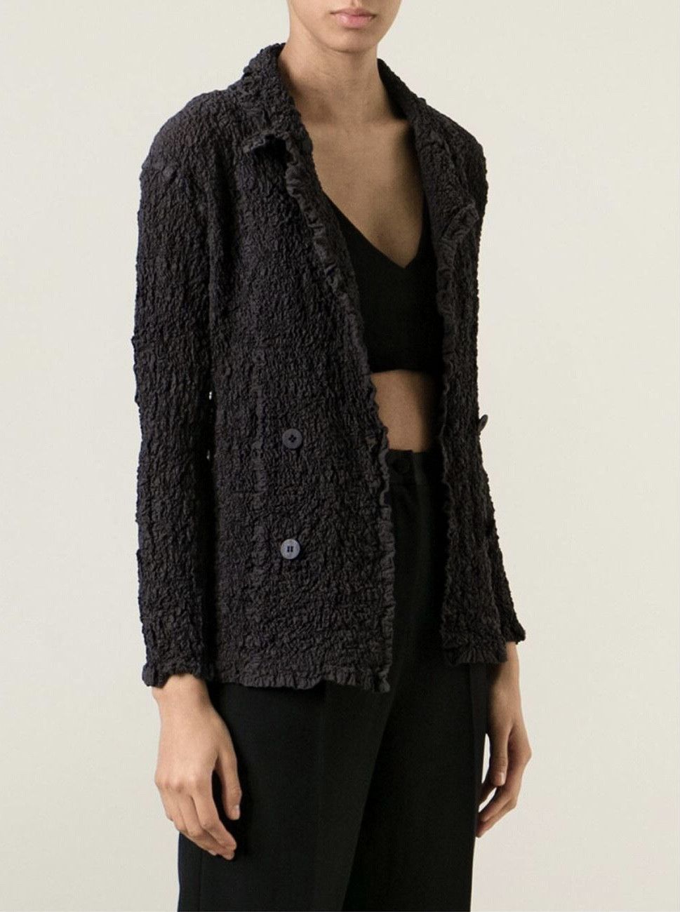 RARE🔥AW16 CAULIFLOWER PUCKERING PLEATED TEXTURED JACKET