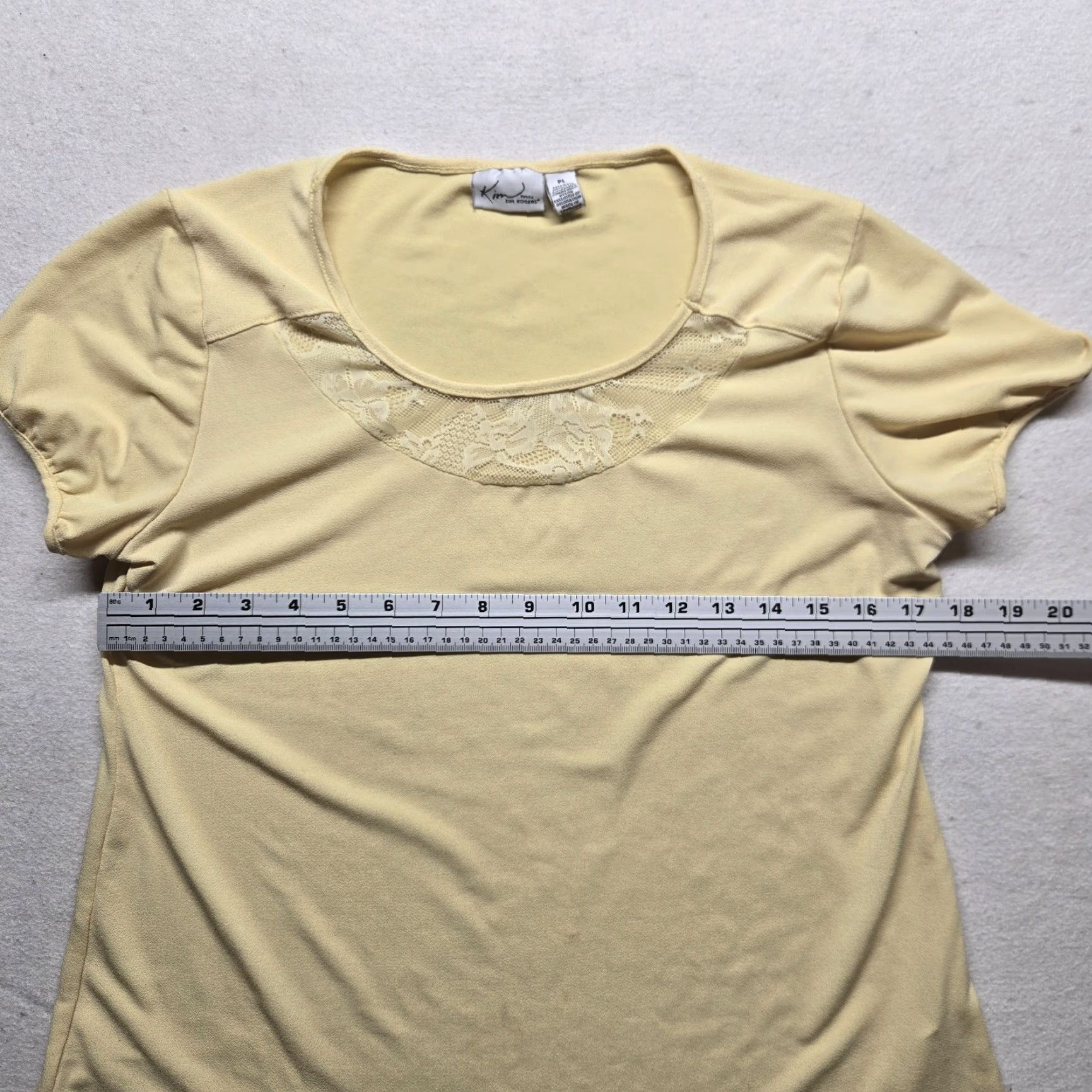 Vintage VINTAGE Kim Rogers Shirt Women Short Sleeve Casual T-Shirt Yellow 90s Fall Crossword Size L / US 10 / IT 46 - 4 Thumbnail