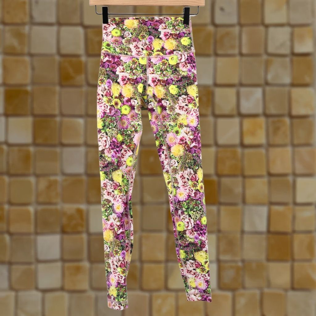 Lululemon Lululemon Wunder Under High Rise Tight Nulux 28" Inseam Inflorescent Multi Sz 4 Size ONE SIZE - 1 Thumbnail