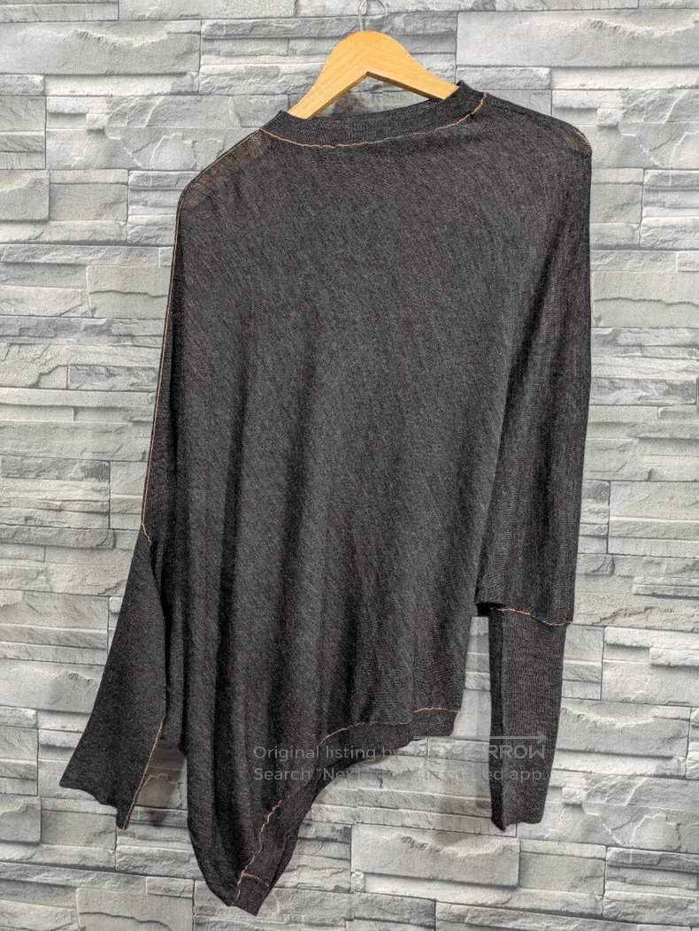 Issey Miyake Issey Miyake Irregular Deconstructed Long Sleeve Top Size M / US 6-8 / IT 42-44 - 3 Thumbnail