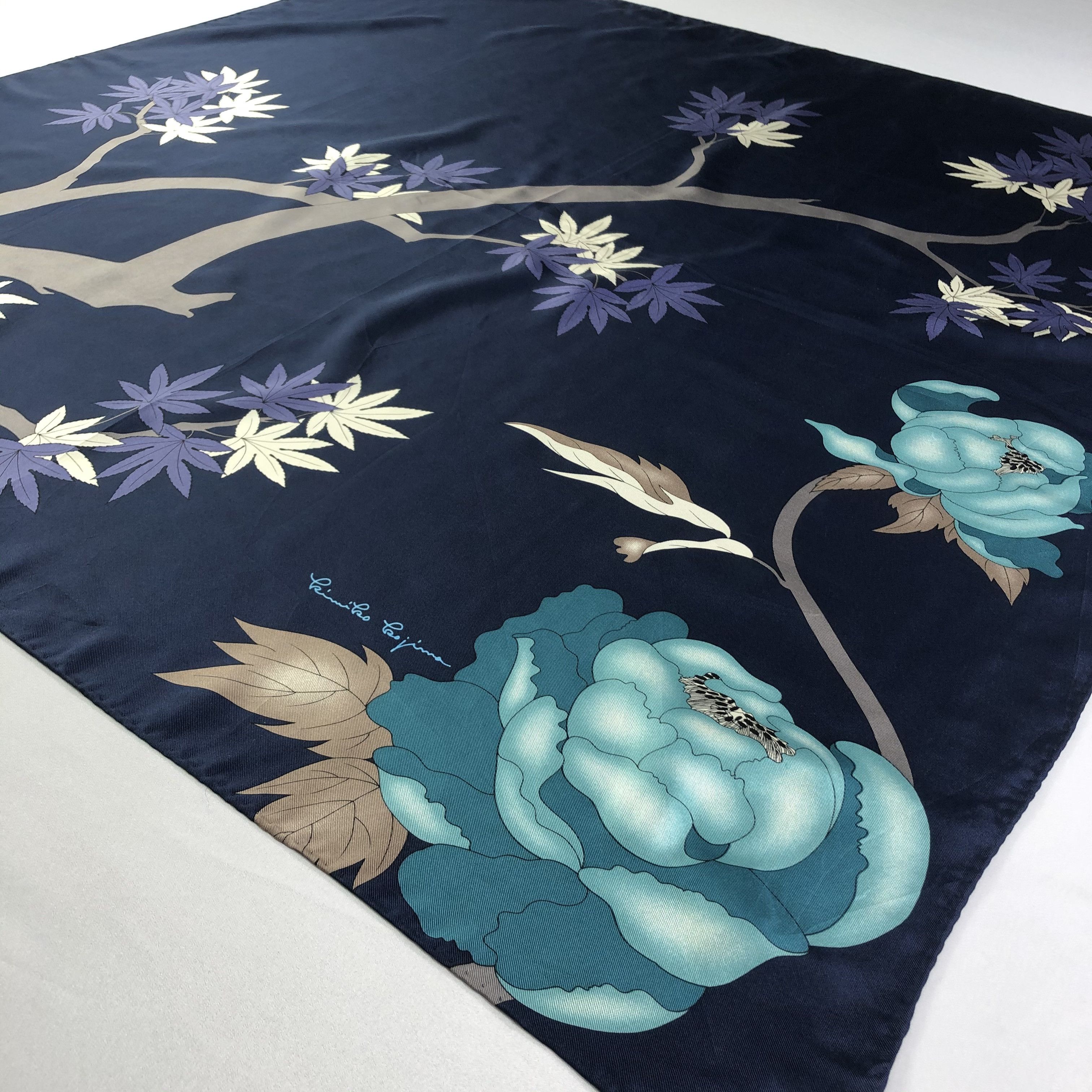 Vintage Vintage Kimiko Kojima Silk Scarf Size ONE SIZE - 3 Thumbnail