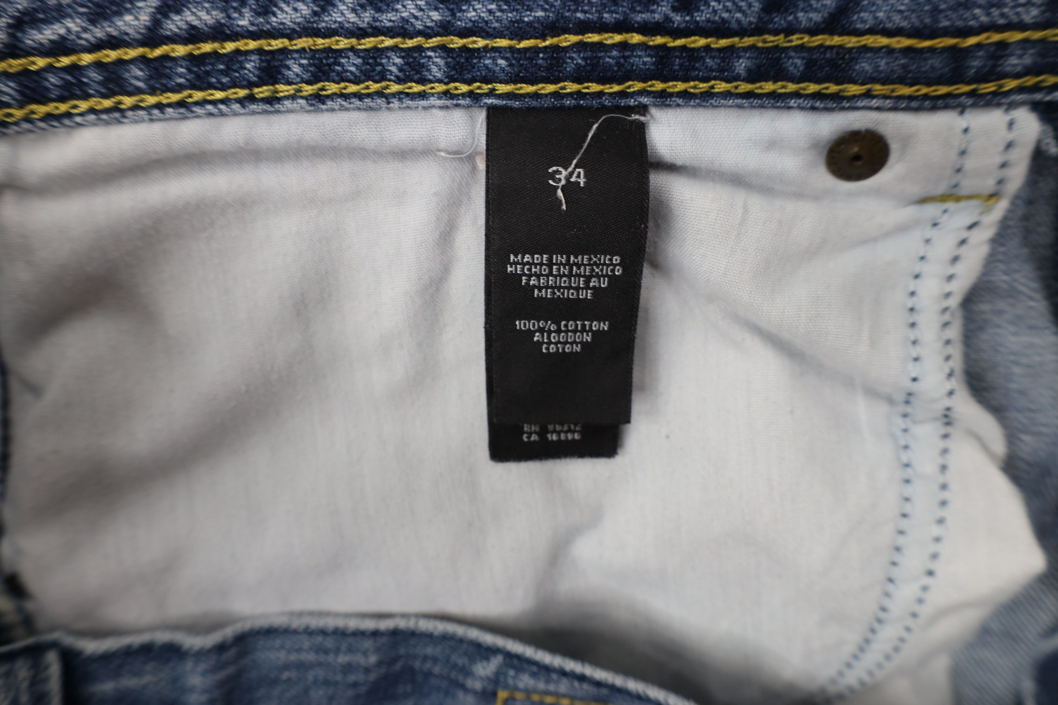 Enyce Vintage 90s Y2K Enyce Fit Wide Leg Denim Jeans Blue Cotton Size US 34 / EU 50 - 11 Thumbnail