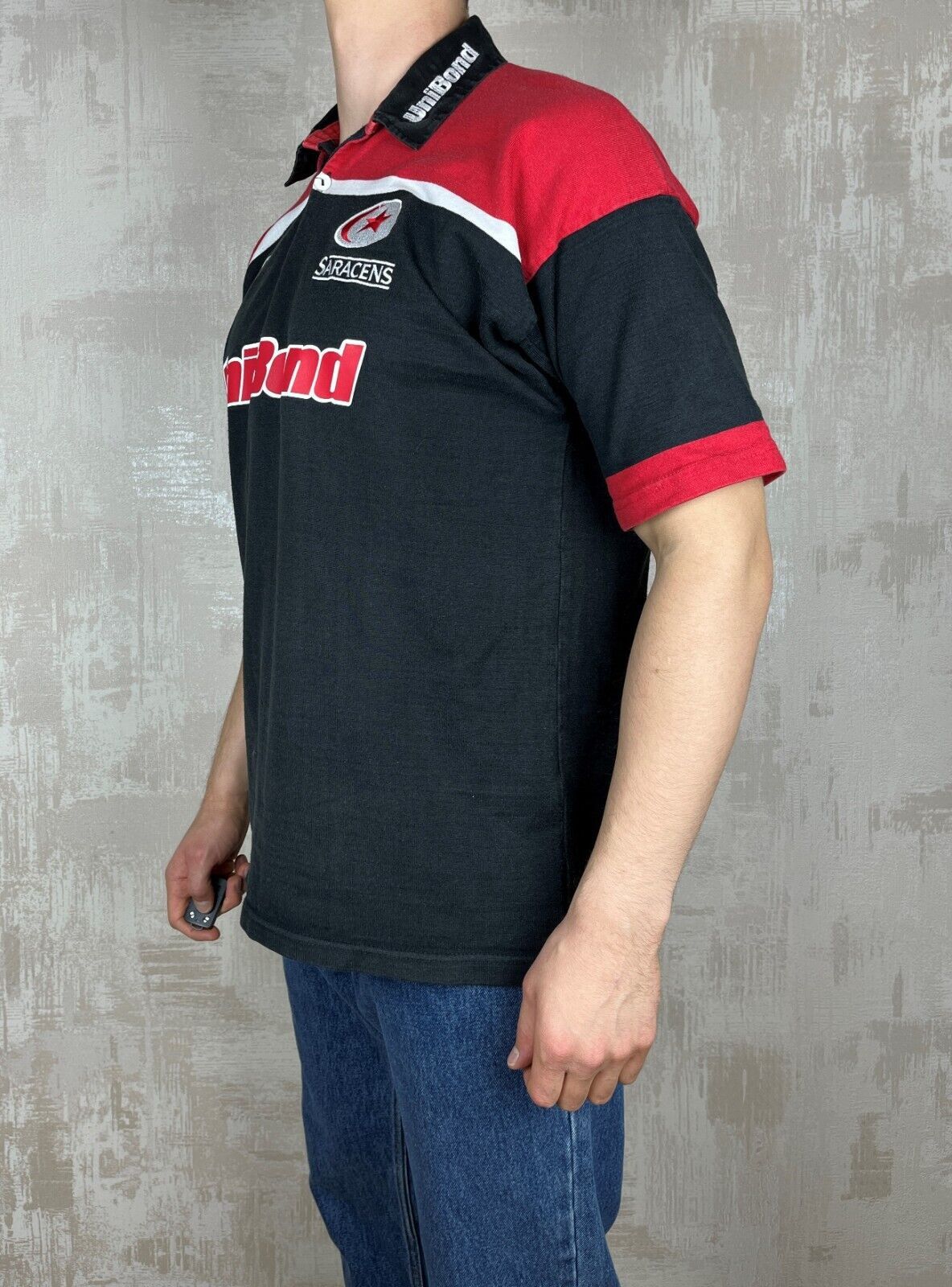 Canterbury of New Zealand Saracens Canterbury Unibond 2001/02 Home Union Rugby Jersey Size US XL / EU 56 / 4 - 7 Thumbnail