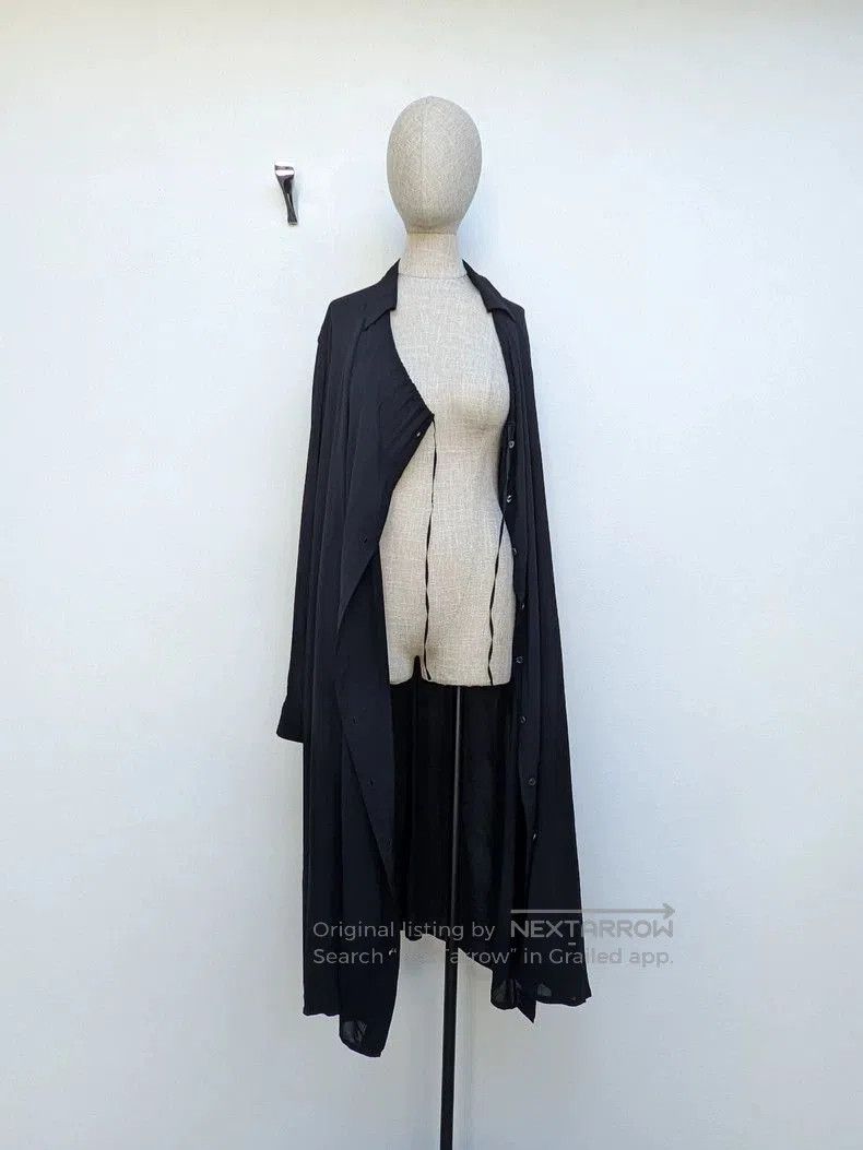 Ann Demeulemeester silk long shirt coat by ann demeulemeester. Size US M / EU 48-50 / 2 - 2 Thumbnail