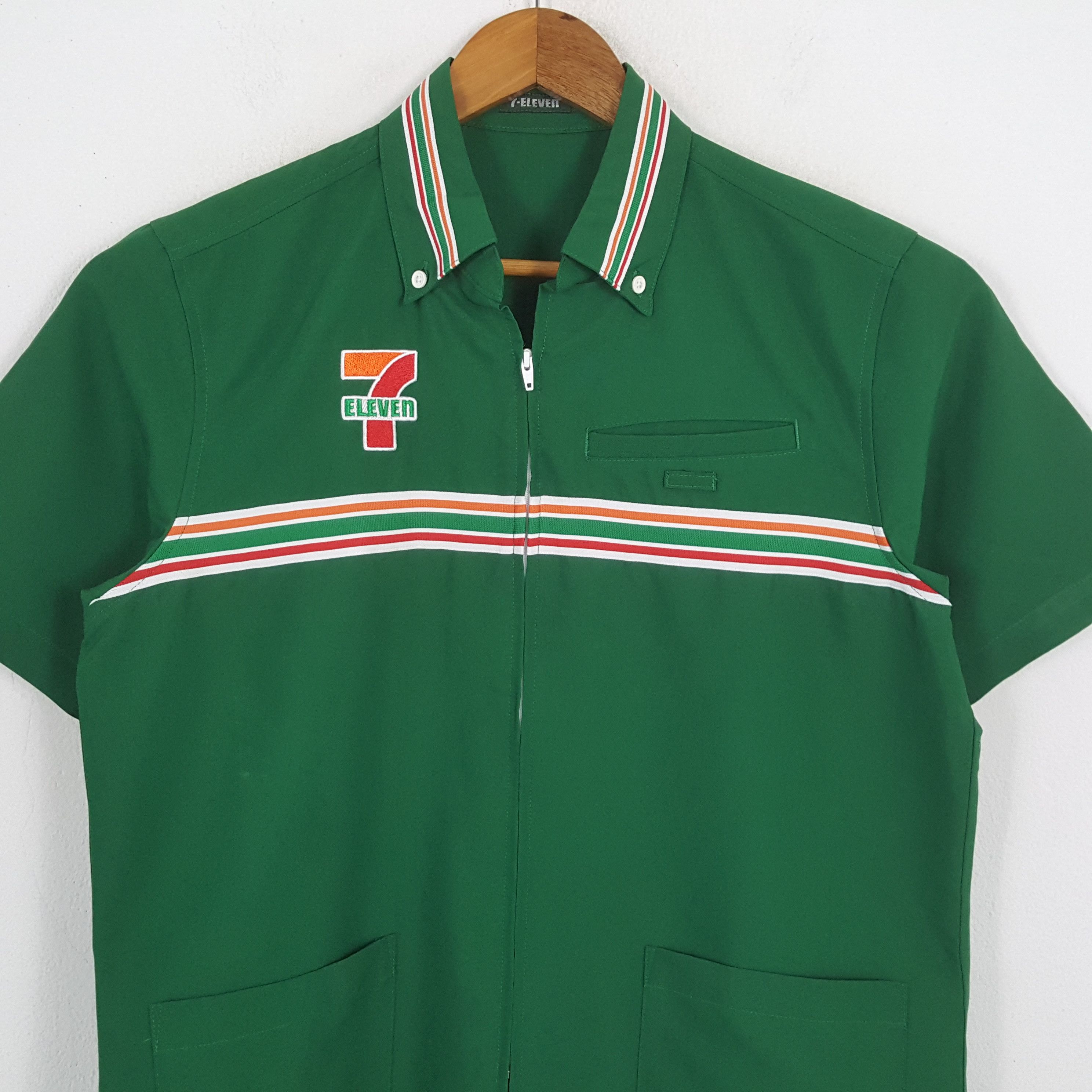 Japanese Brand × Vintage Vintage 7-ELEVEn Japanese Workers Uniform Shirt Jacket Size US M / EU 48-50 / 2 - 4 Thumbnail