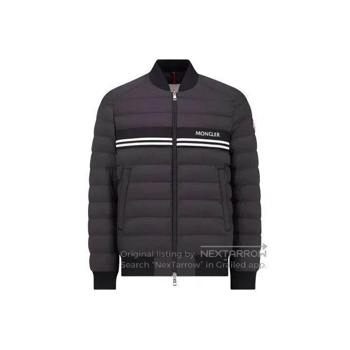 Moncler Moncler MOUNIER SS24 Striped Down Bomber Jacket. Size US S / EU 44-46 / 1 - 1 Thumbnail