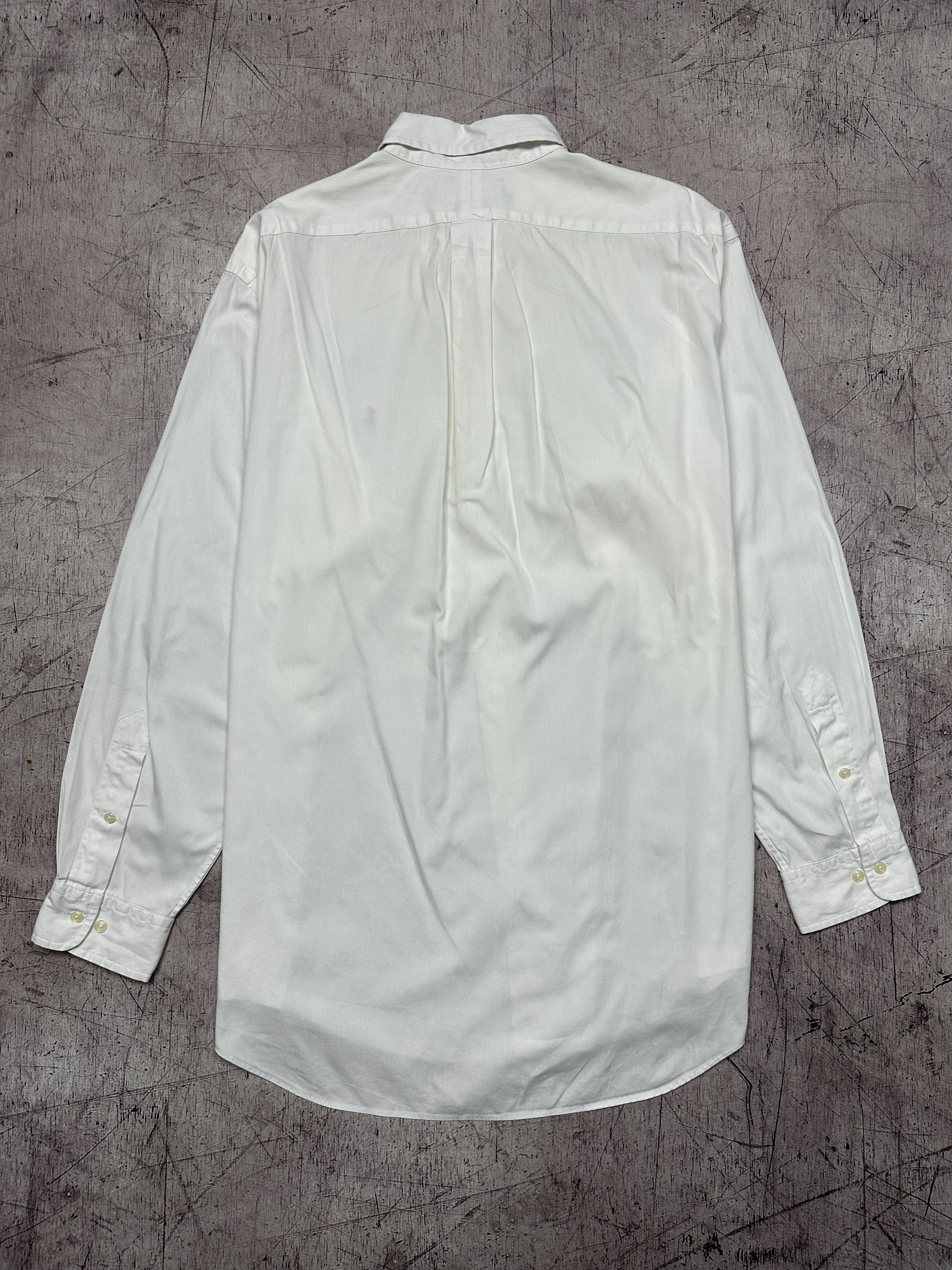 Polo Ralph Lauren Polo Ralph Lauren Vintage Mens White Shirt Size US XXL / EU 58 / 5 - 6 Thumbnail