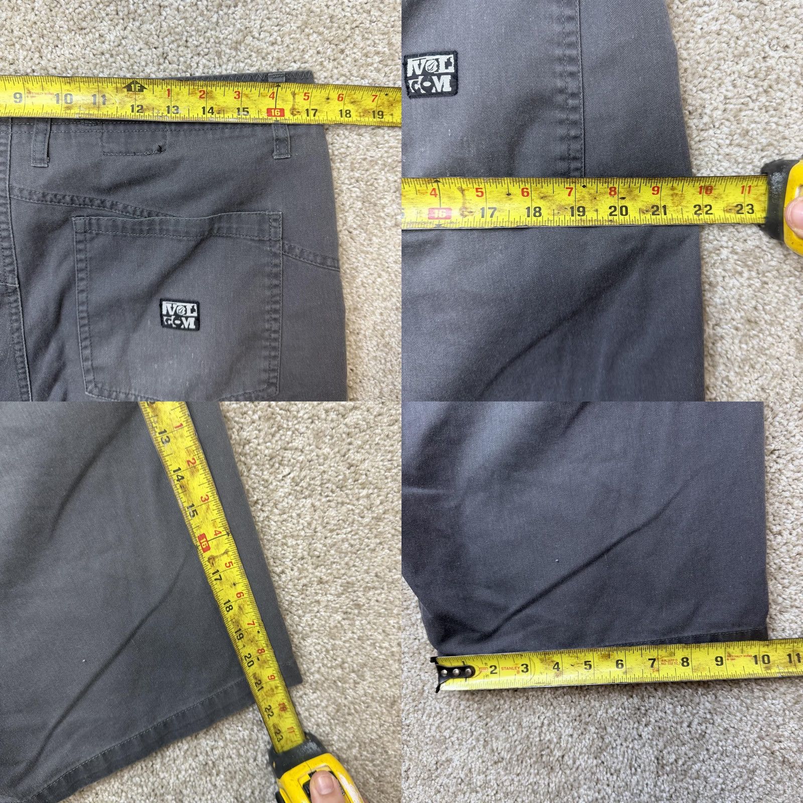 Volcom Volcom Y2K Fairmont 22 Chino Shorts Mens 34 Gray Cotton Flat Front Casual Summer Size US 34 / EU 50 - 8 Thumbnail
