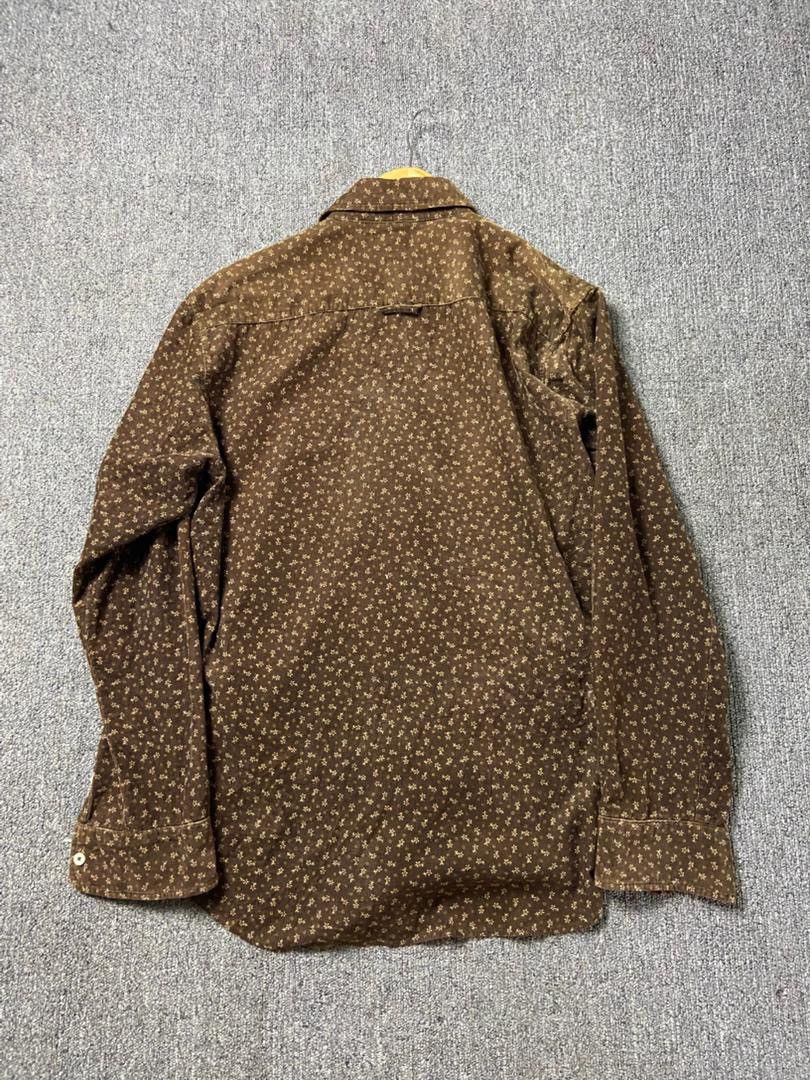 PPFM PPFM Corduroy Shirt with Small Floral Print (201) Size US M / EU 48-50 / 2 - 2 Thumbnail
