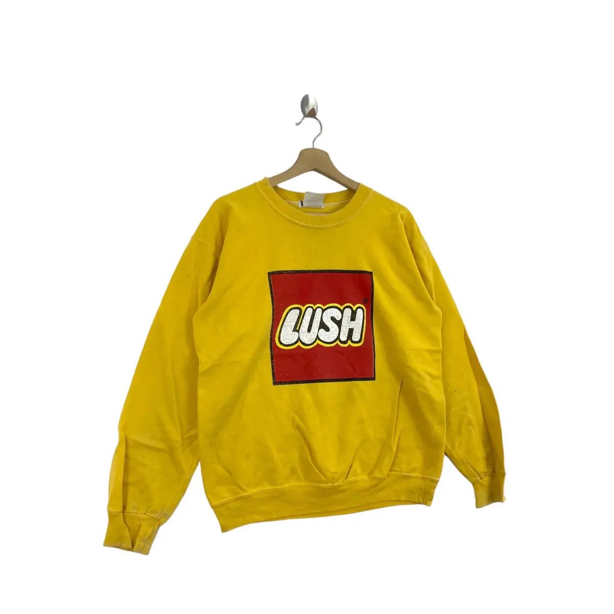 Vintage Vintage 90’ LUSH JAPAN LEGO Parody Logo Sweatshirt Pullover Size US L / EU 52-54 / 3 - 2 Thumbnail
