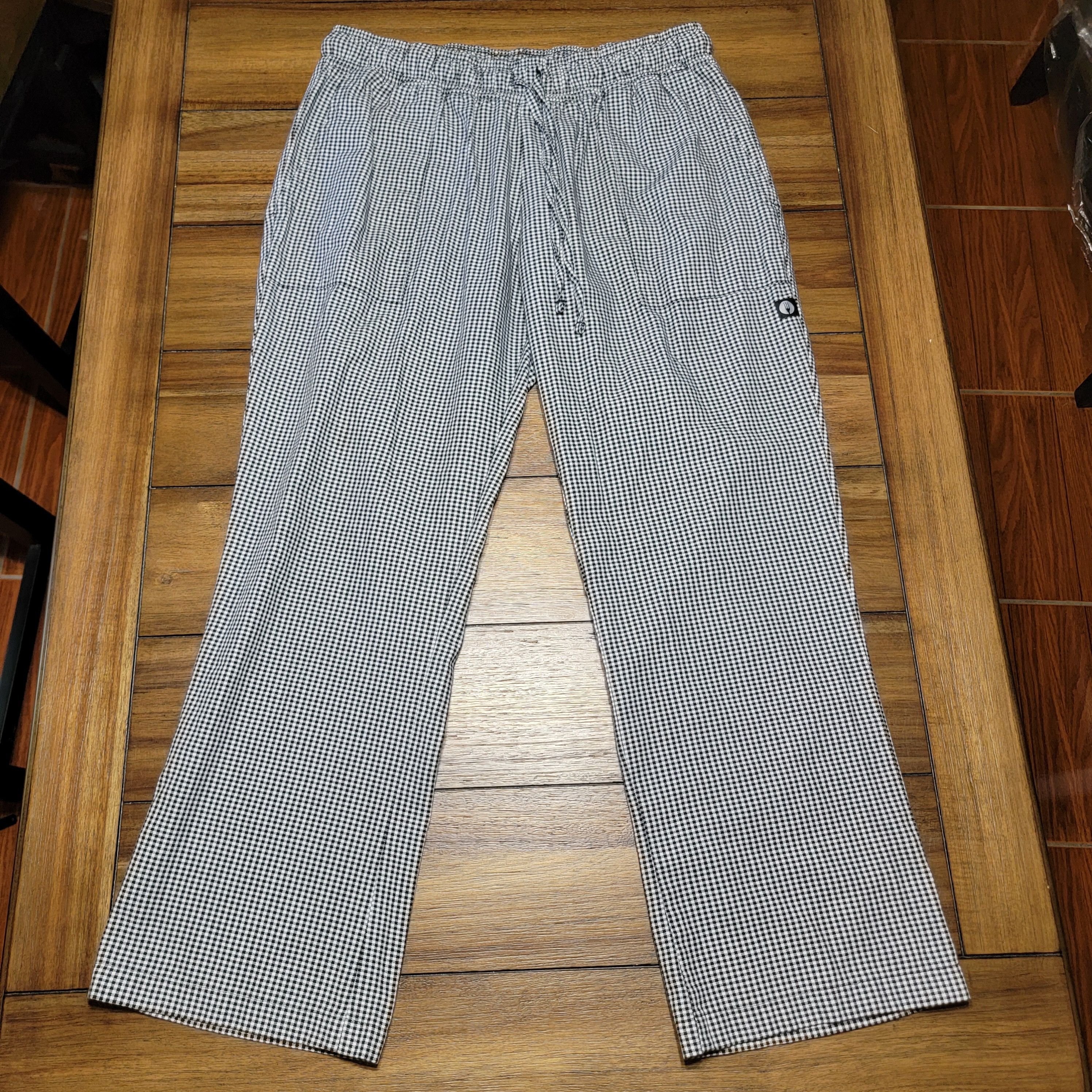 Other Chef Works B&W Checkered Unisex Chef Uniform Pants - Size XL Size US 32 / EU 48 - 1 Thumbnail