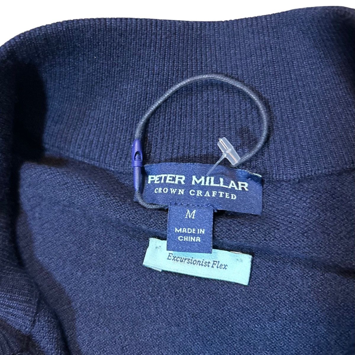 Peter Millar Peter Millar Navy Blue Excursionist Flex Full-Zip Sweater Size US M / EU 48-50 / 2 - 2 Thumbnail