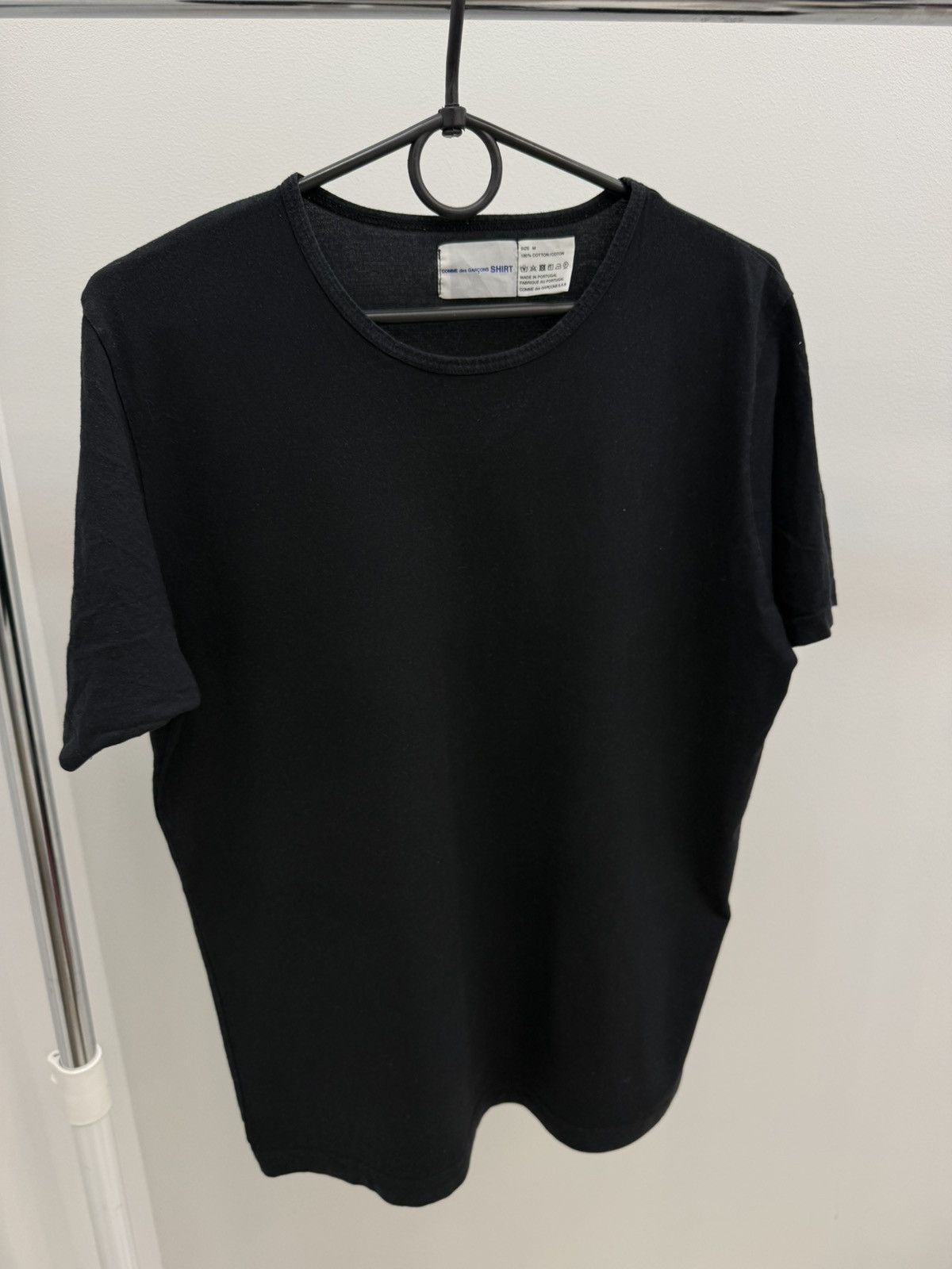 Comme des Garcons SHIRT Comme des Garcons SHIRT Black Cotton Tee T-shirt Size US M / EU 48-50 / 2 - 1 Thumbnail