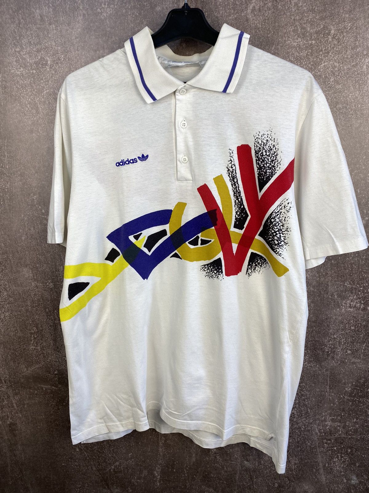 Adidas Adidas Vintage Polo Made in Yugoslavia Size US M / EU 48-50 / 2 - 1 Thumbnail