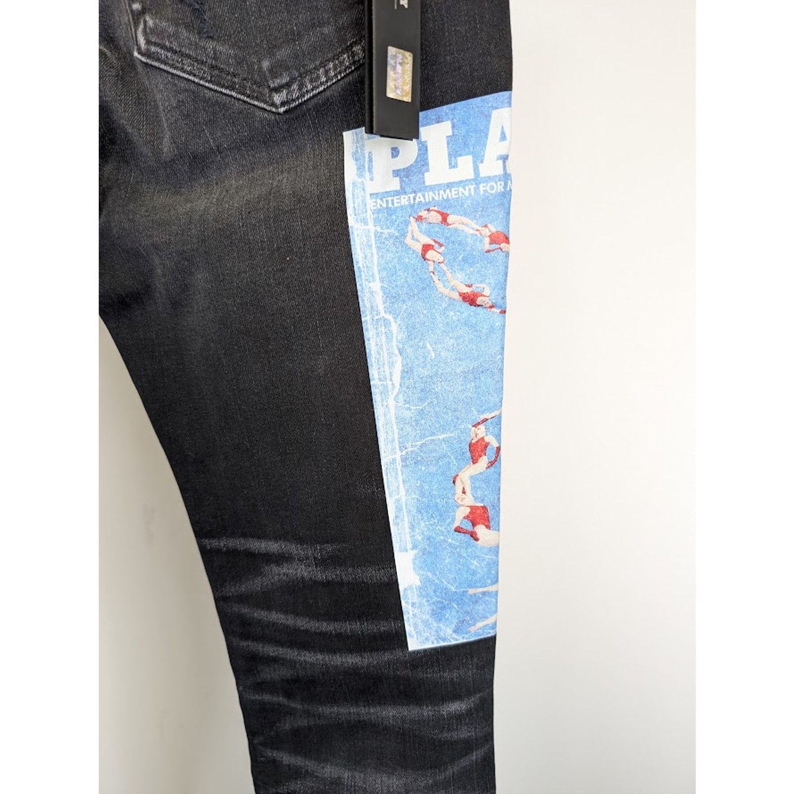 Amiri o1rshd1 Q:2 / Playboy Magazine Jean in Aged Black Size US 33 - 18 Thumbnail