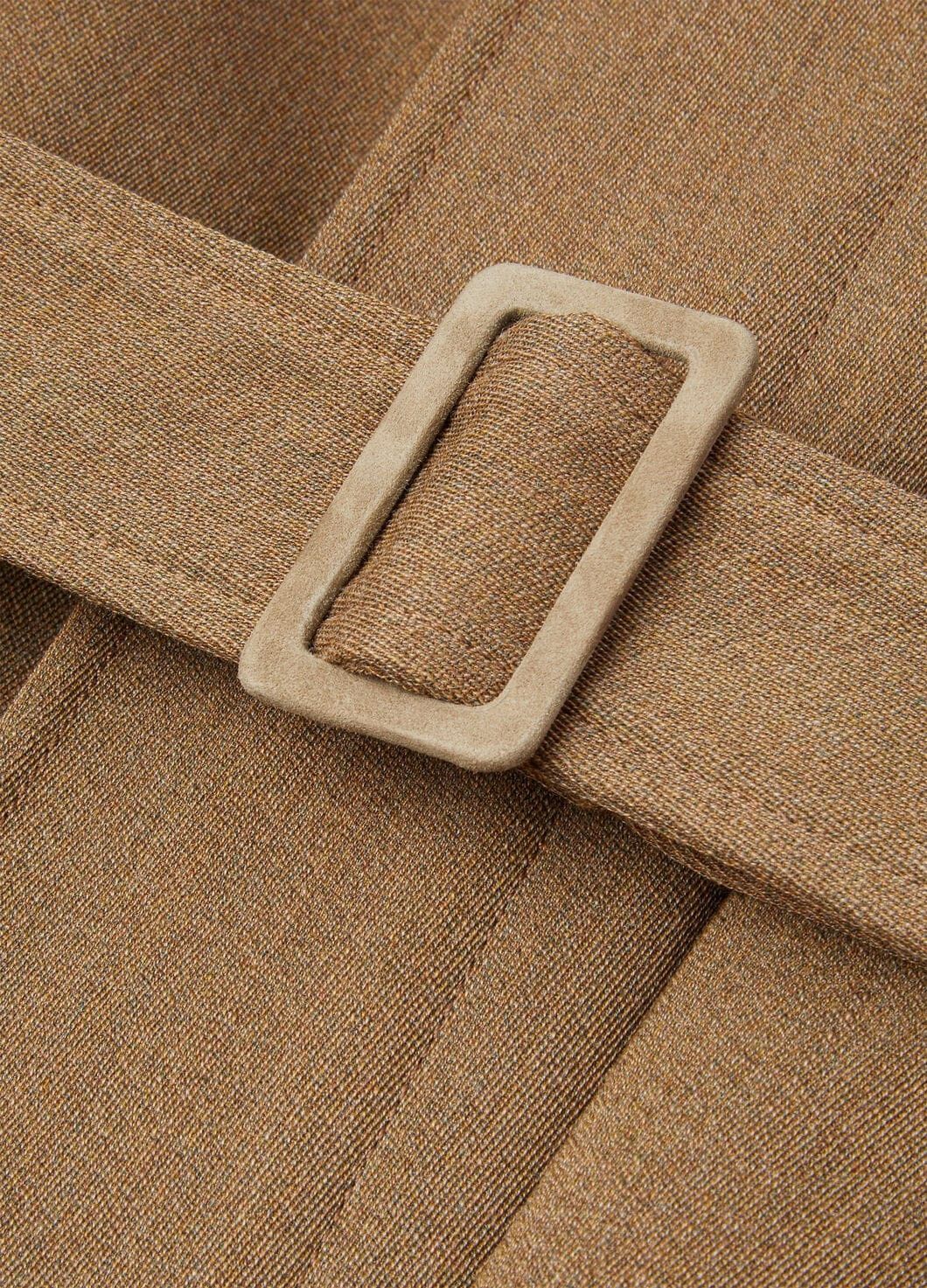 Loro Piana o1w1db10825 FAO3157 Tommaso Trench Coat in Brown Size L / US 10 / IT 46 - 3 Thumbnail
