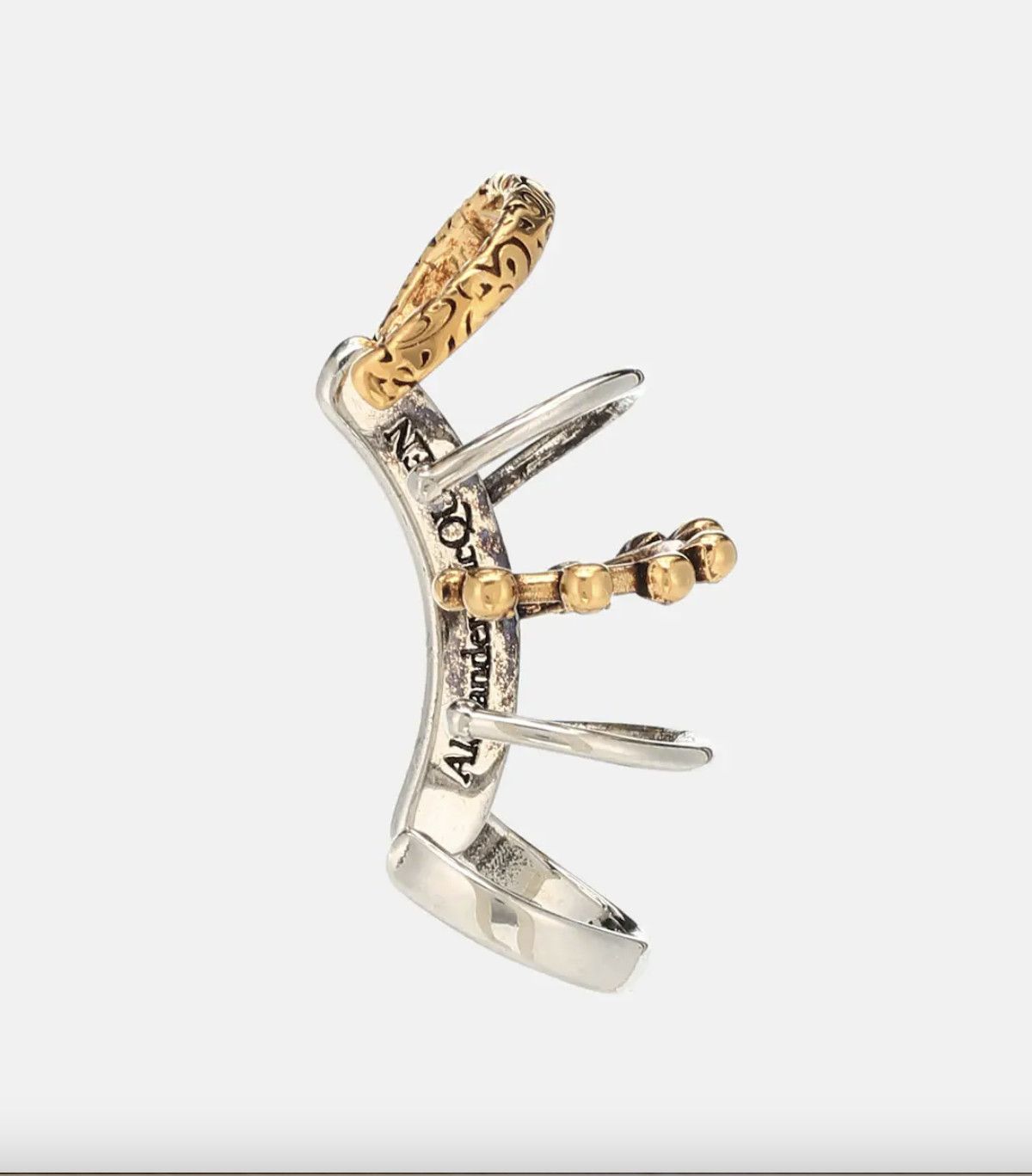 Alexander McQueen ALEXANDER MCQUEEN punk embellished metal ear cuff q Size ONE SIZE - 1 Thumbnail