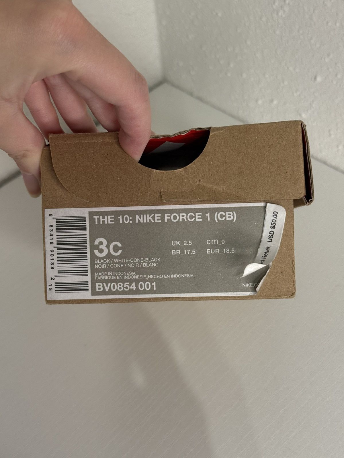 Nike Nike Air Force 1 Low x Off-White Toddler 3C Size US 10 / EU 43 - 8 Thumbnail