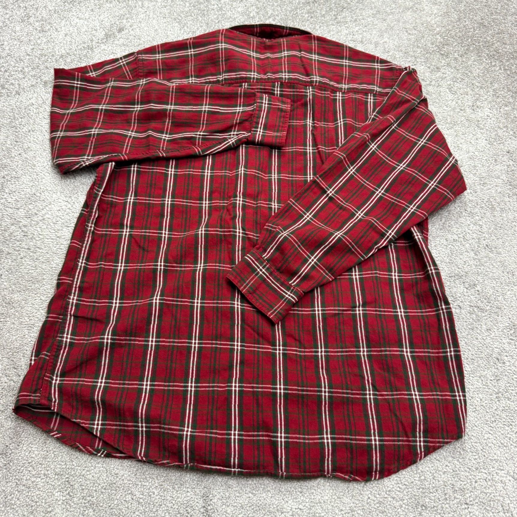 Vintage Vintage Woolrich Flannel Shirt Men Large Red Green Plaid 90s Casual Outdoor Heritage Workwear Size US L / EU 52-54 / 3 - 2 Thumbnail